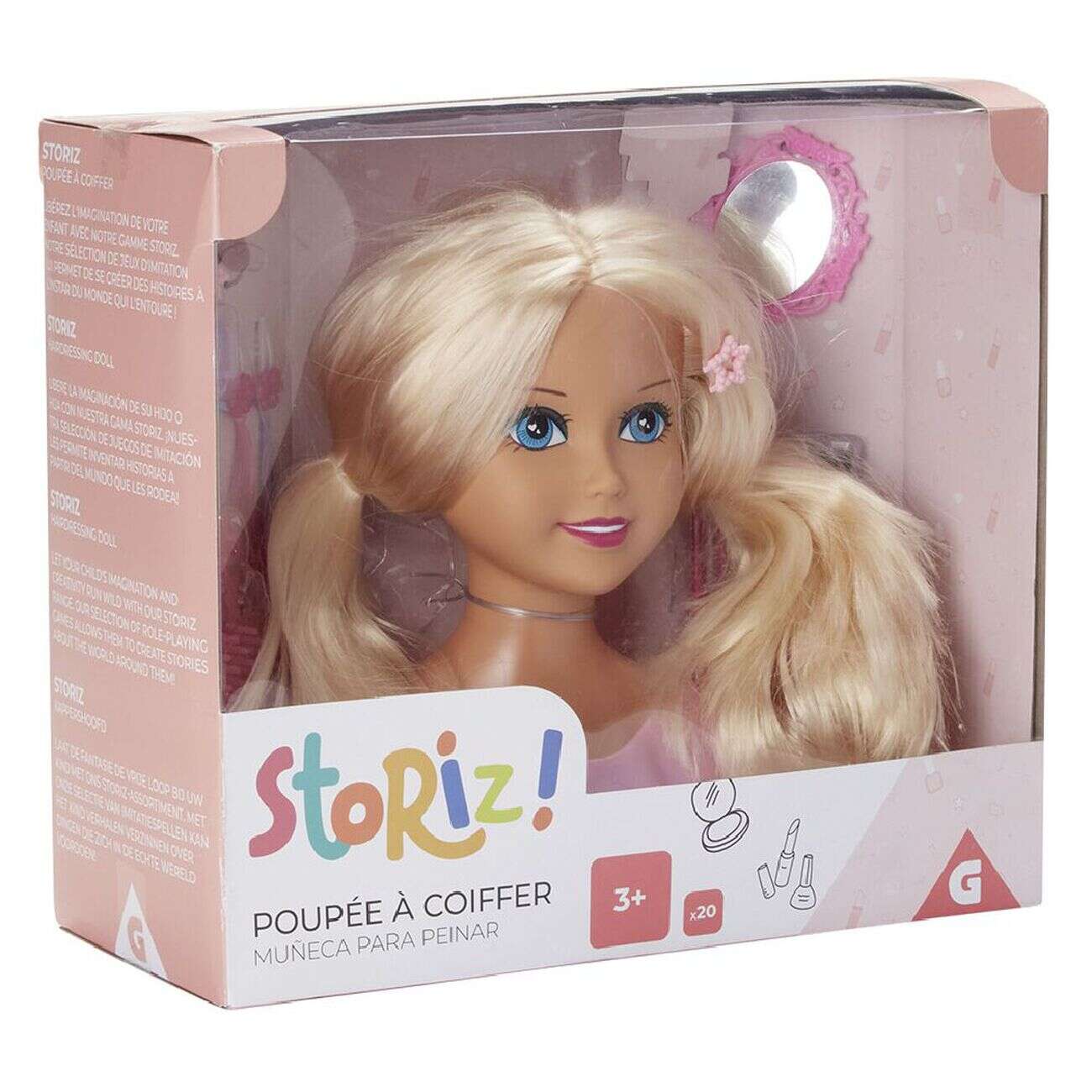 Tête à coiffer et 13 accessoires