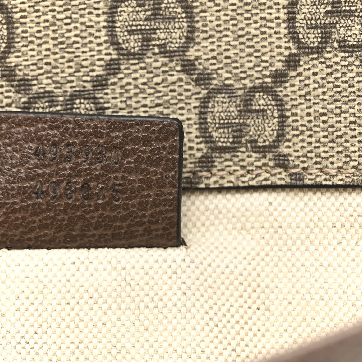 GG Supreme Monogram Neo Vintage Web Belt Bag Brown