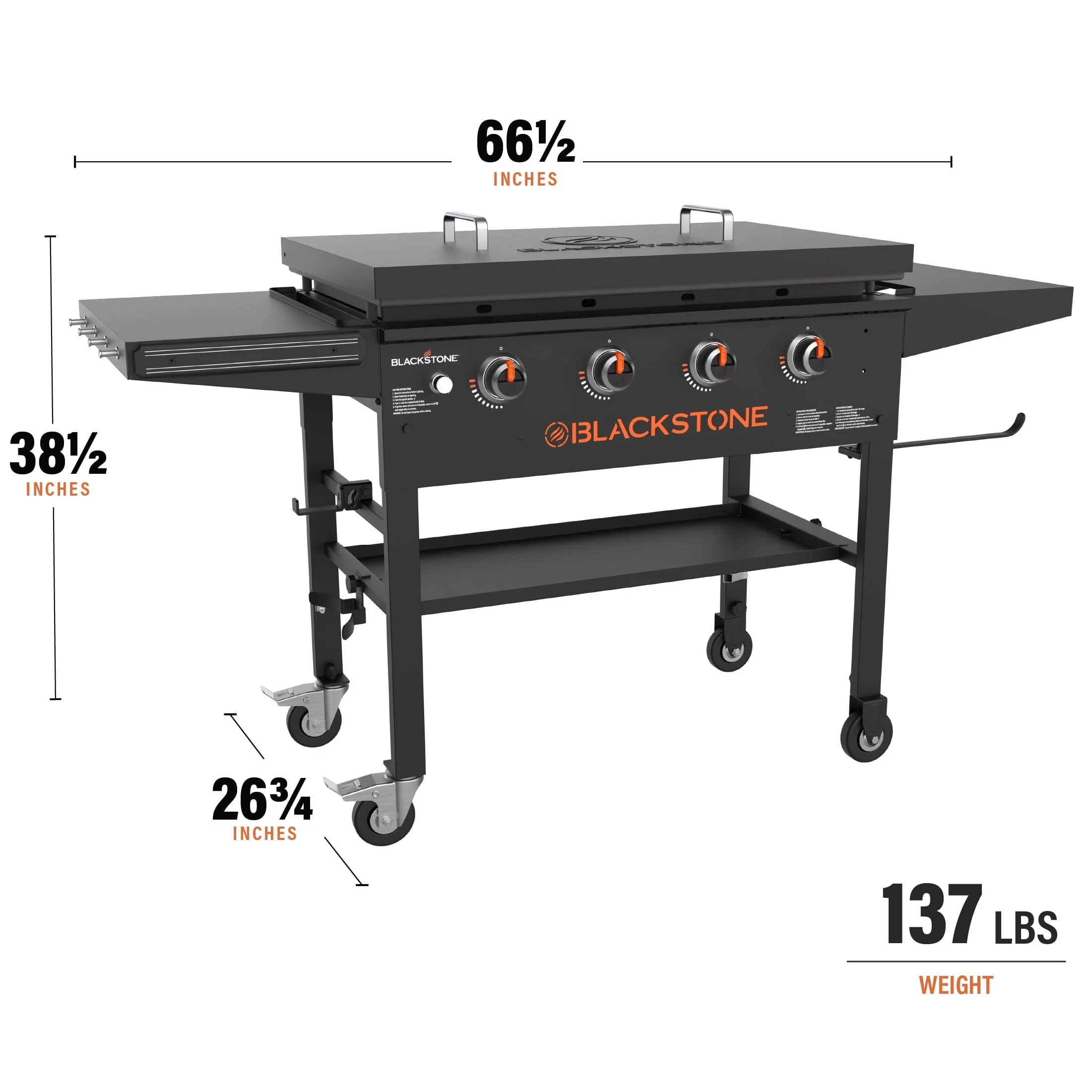 4-Burner 36" Griddle Cooking Station with Hard Cover - Image 4