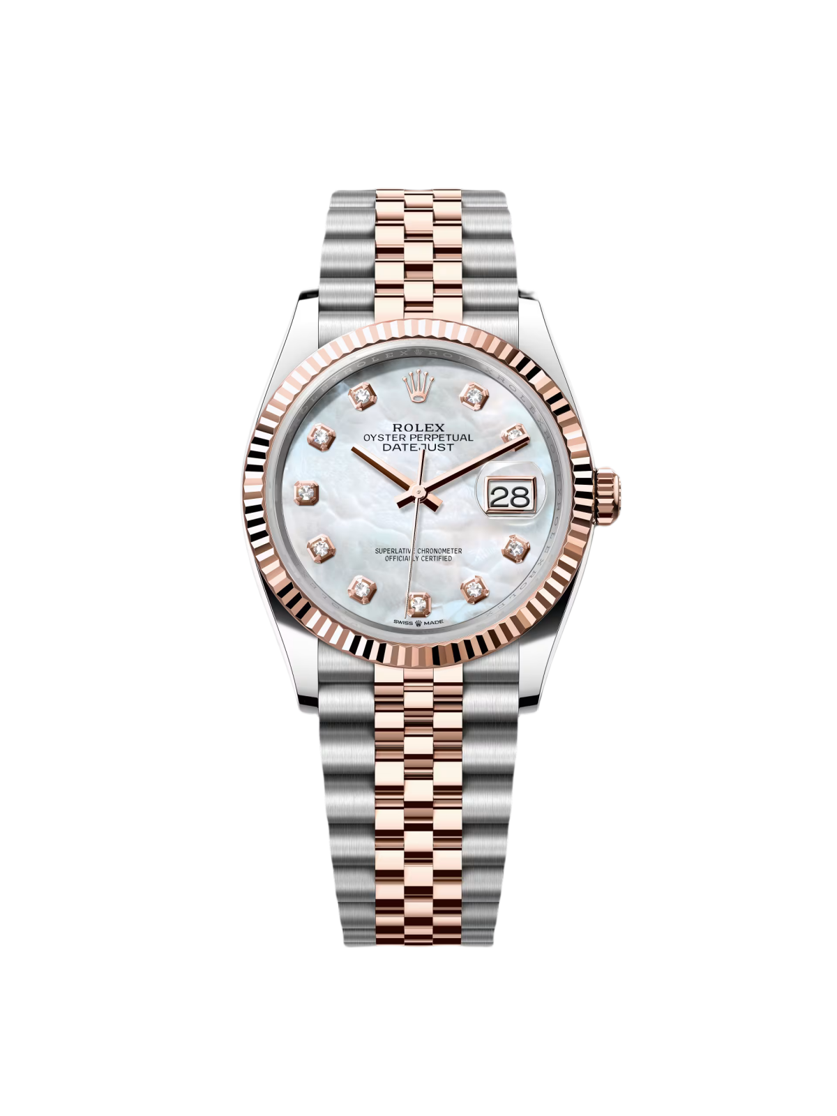 【Super Clone】RLX  Datejust 36mm 126231 Mother-of-Pearl Dial Jubilee Bracelet