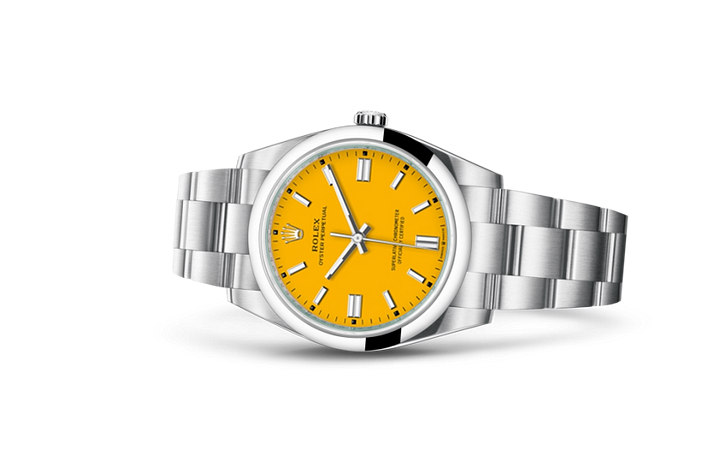 [Super Clone]R124300 Oyster-Perpetual Yellow - New