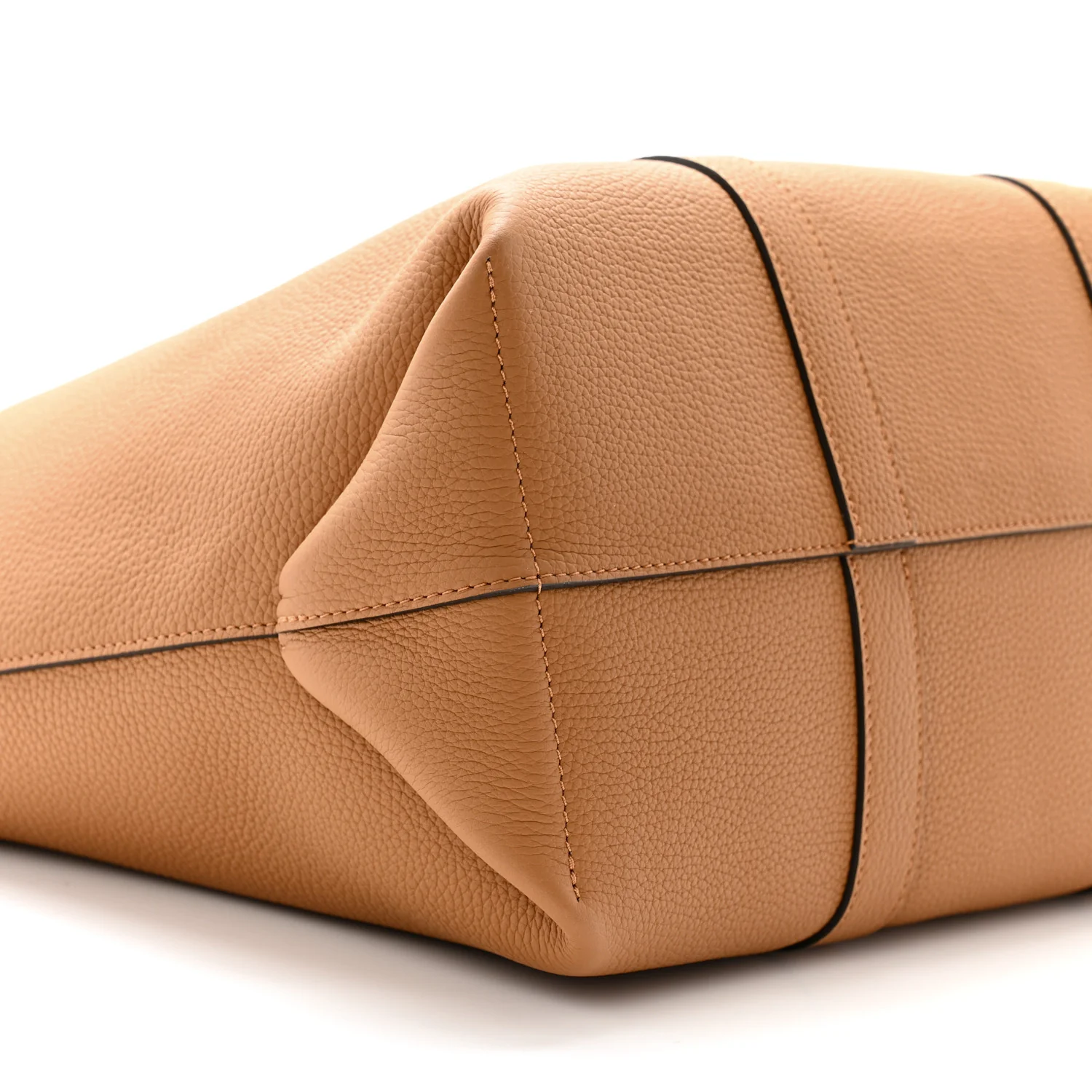 Taurillon Duo Cabas MM Tote Camel Flame