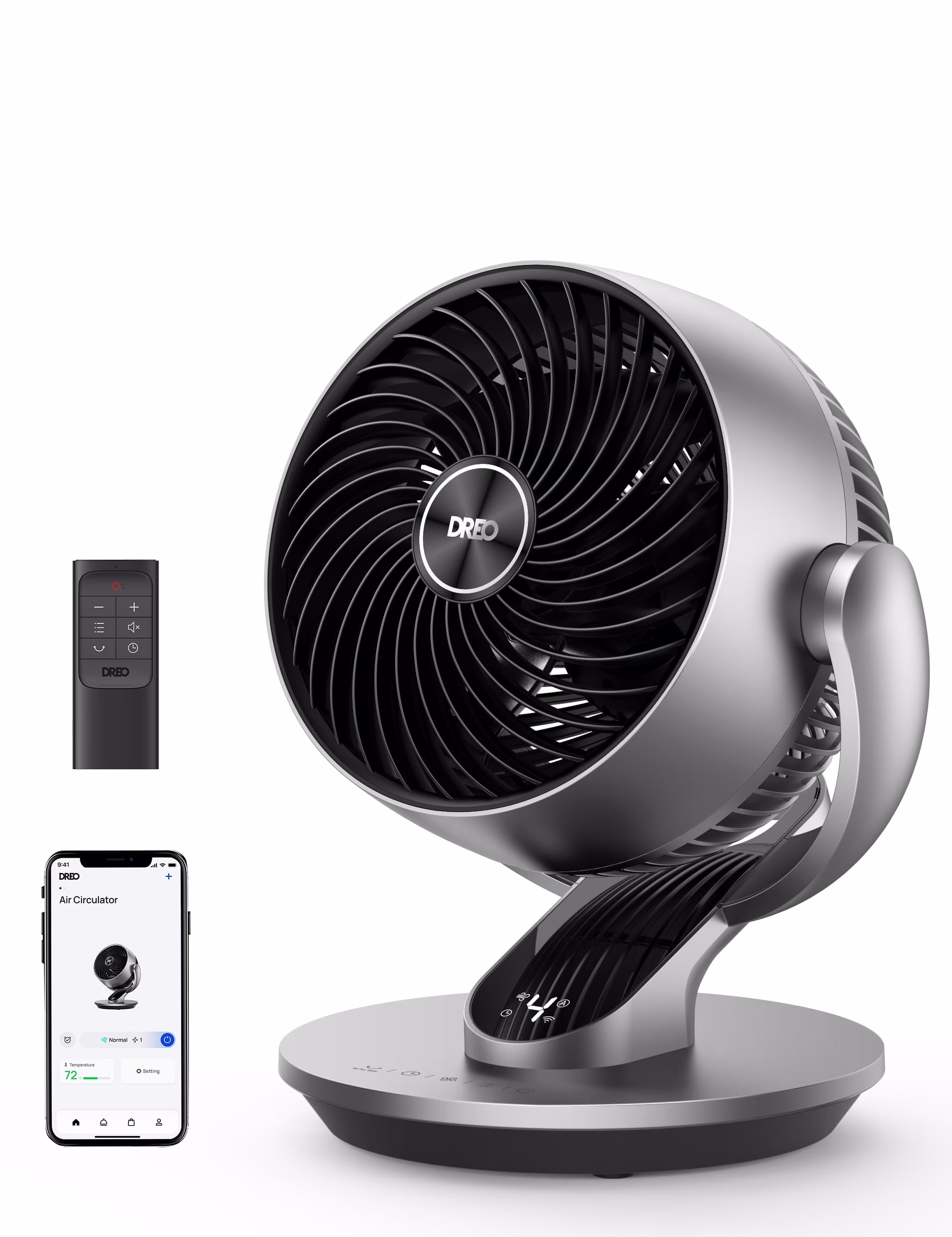 10.24 in 4-Speed Oscillating 343 CFM Air Circulator Fan