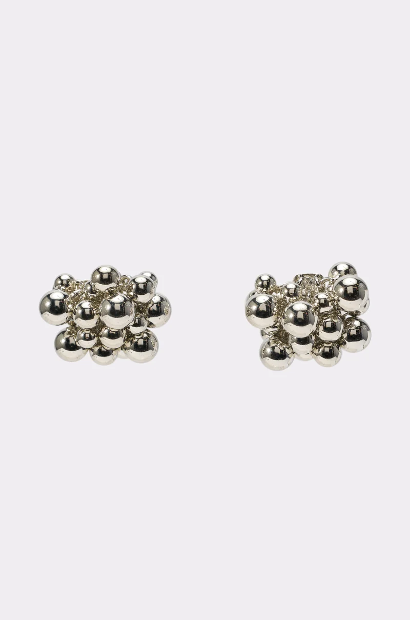 BUBBLES AND BRUNCH SILVER EARRING - Akira Store