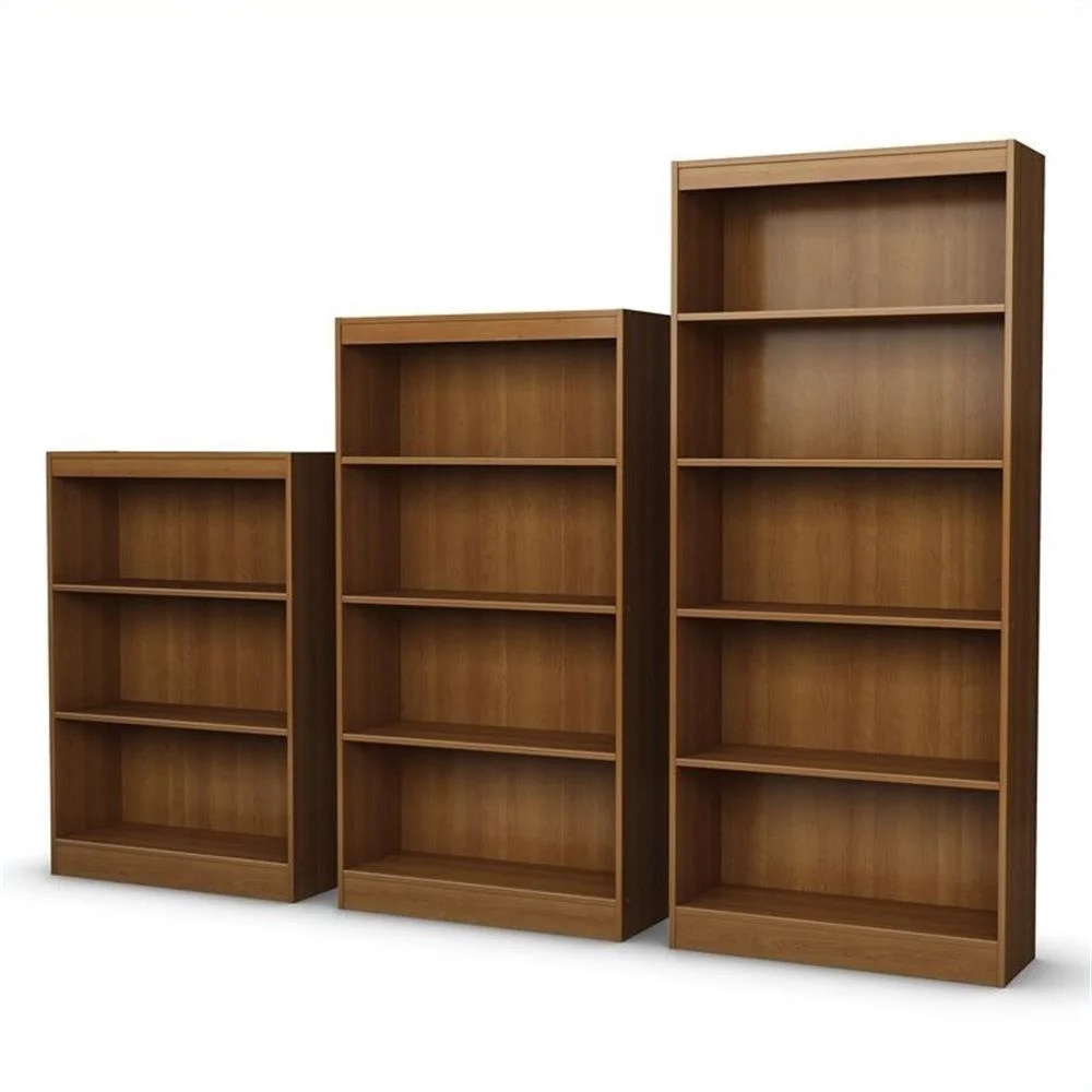 5-Shelf Transitional Wood Bookcase in Morgan Cherry(Morgan Cherry) - Image 4