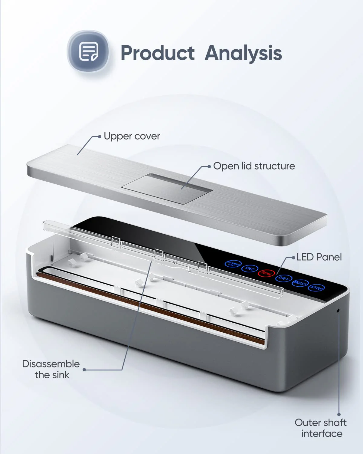 Vacuum Sealer Machine. Full Automatic Food Sealer