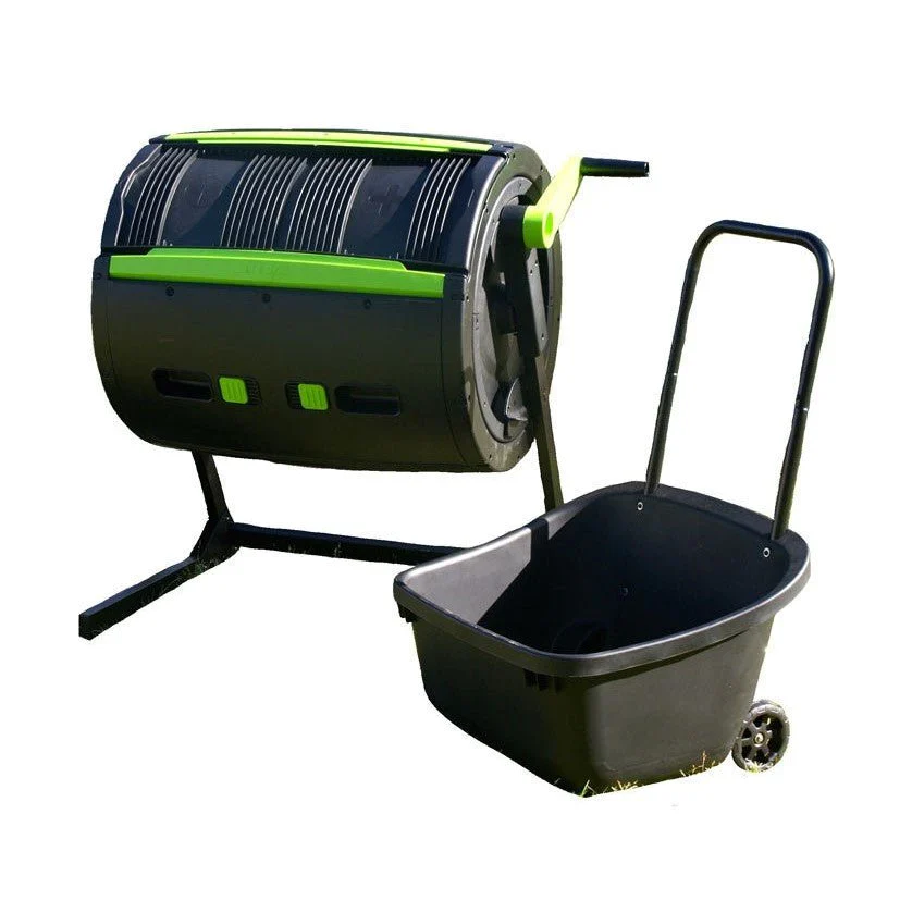 Ensemble composteur rotatif et chariot de 65 gallons