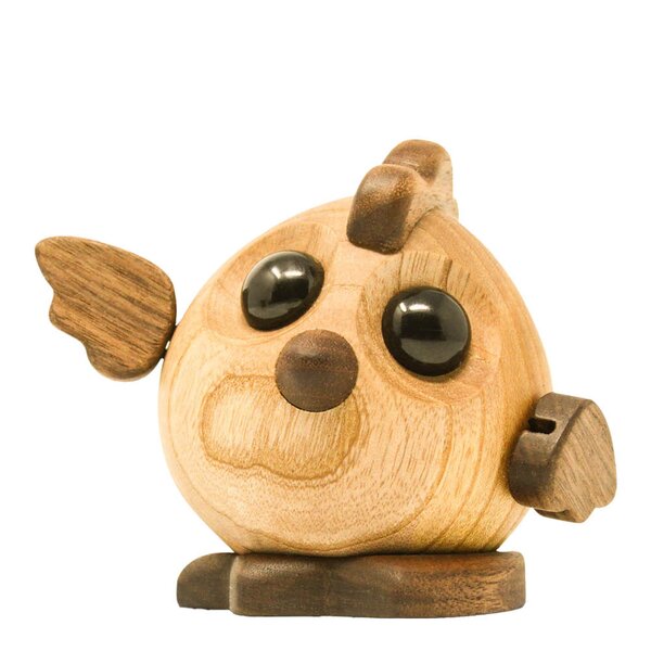 Henny hønemor trefigur 9 cm ask/valnøtt