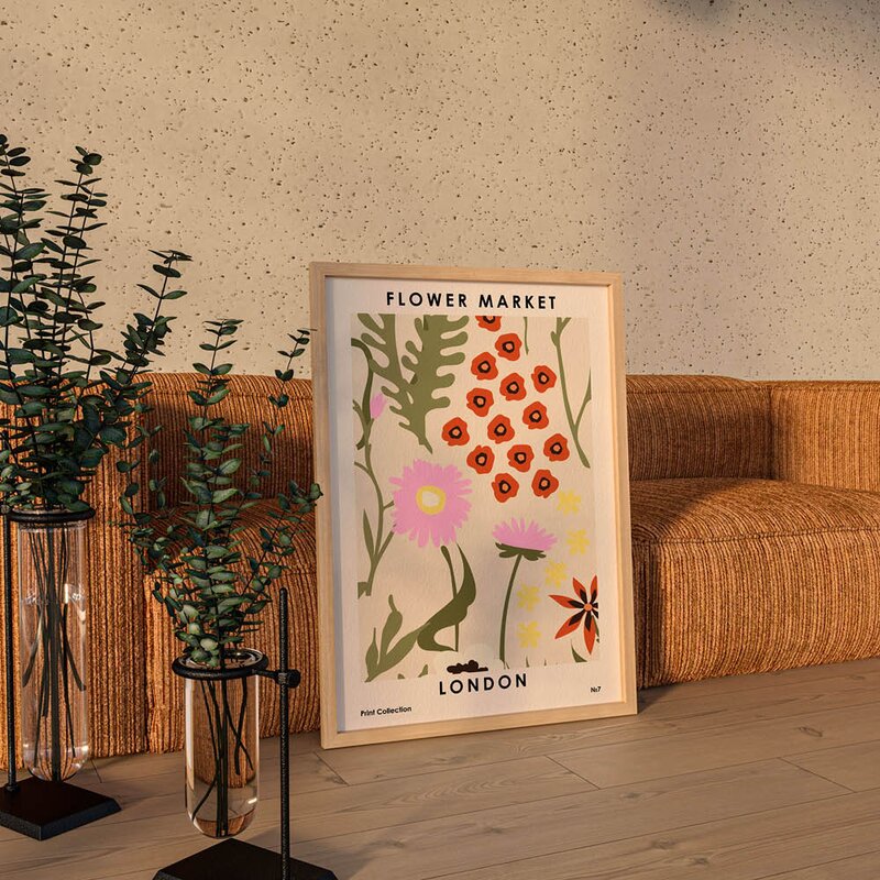 NKTN poster 50x70 cm flower market london