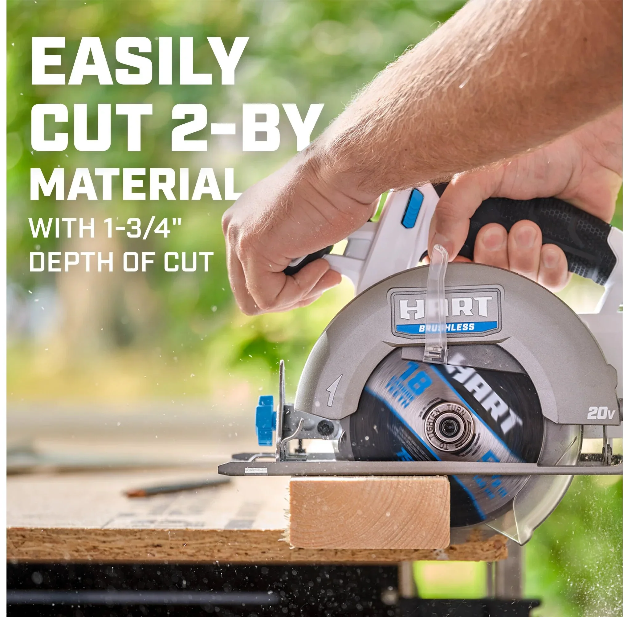 HART 20-Volt Brushless 5-1/2-inch Compact Battery-Powered Circular Saw (Battery Not Included) New Condition