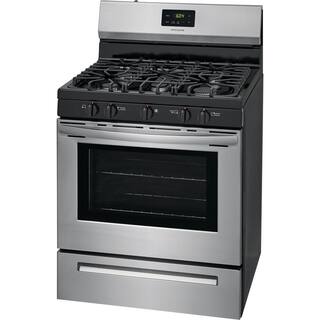 Cuisinière à gaz autoportante Frigidaire 30 po à 5 brûleurs en acier inoxydable FCRG3052AS