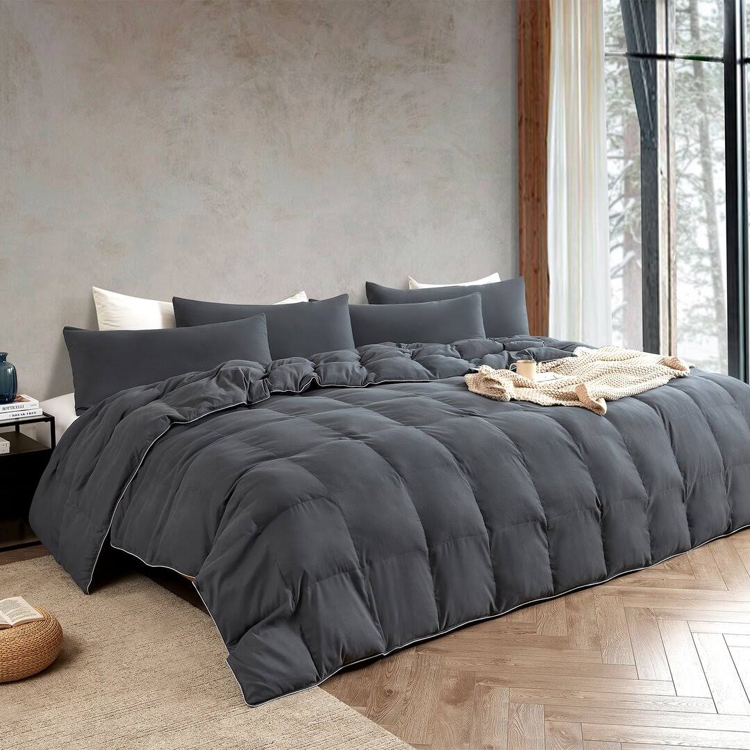 Snorze Cloud Comforter Set - Coma Inducer Oversized Bedding in Faded Black - Twin XL