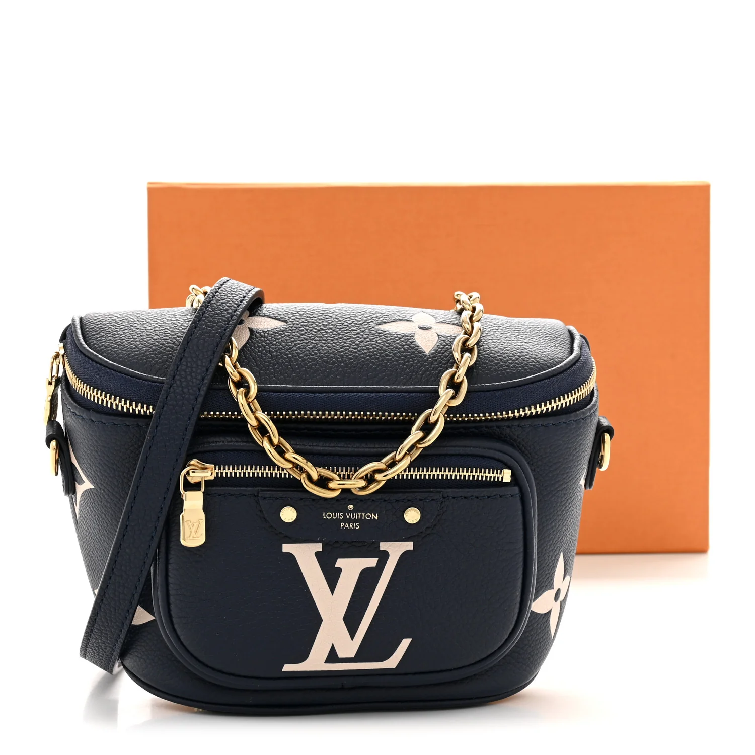 Empreinte Monogram Giant Mini By The Pool Bumbag Blue Beige