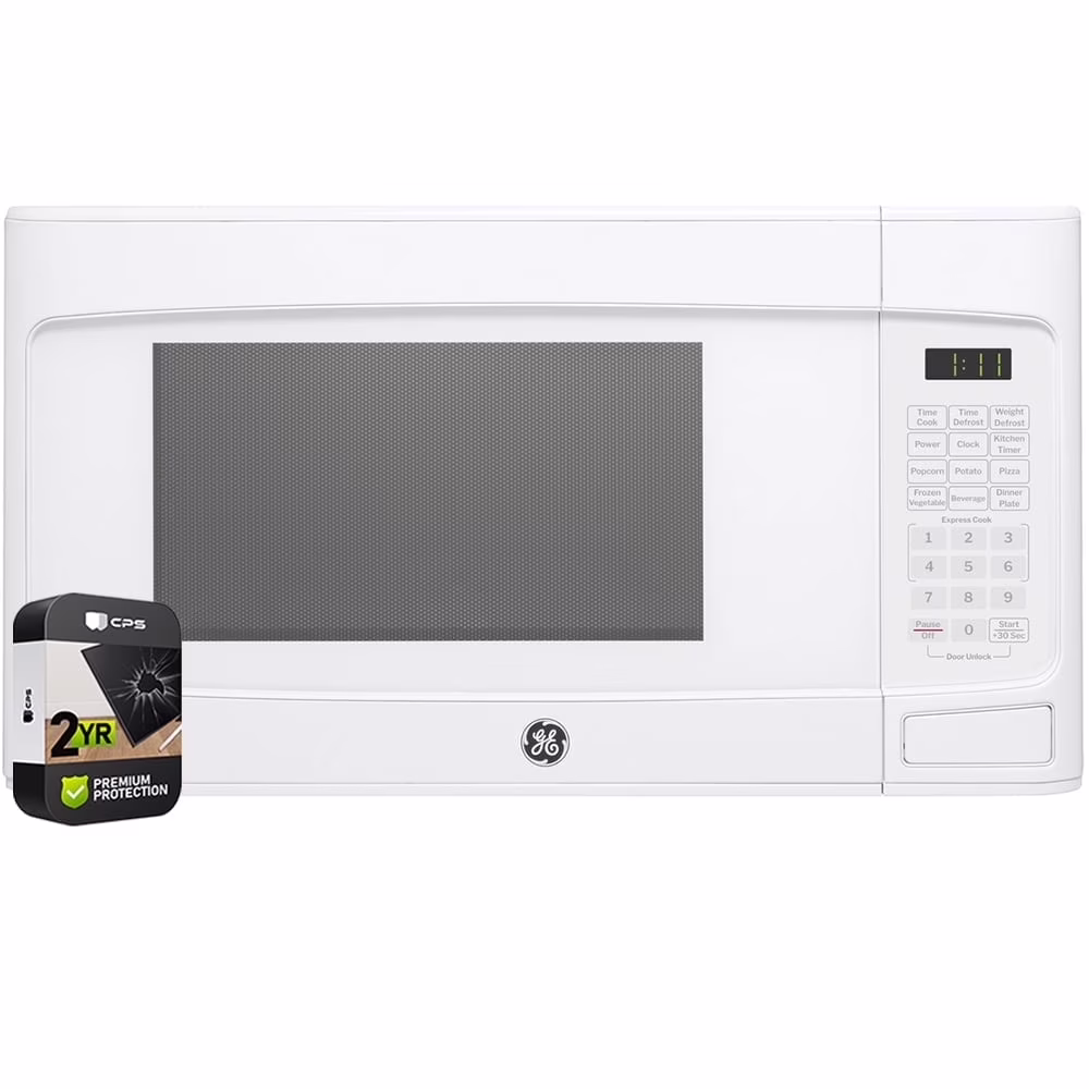 GCST11N1WSS 1.1 cu. ft. Countertop Microwave Oven 950 Watts Stainless Steel Bundle with 2 YR CPS Enhanced Protection Pack(Steel) - Image 5
