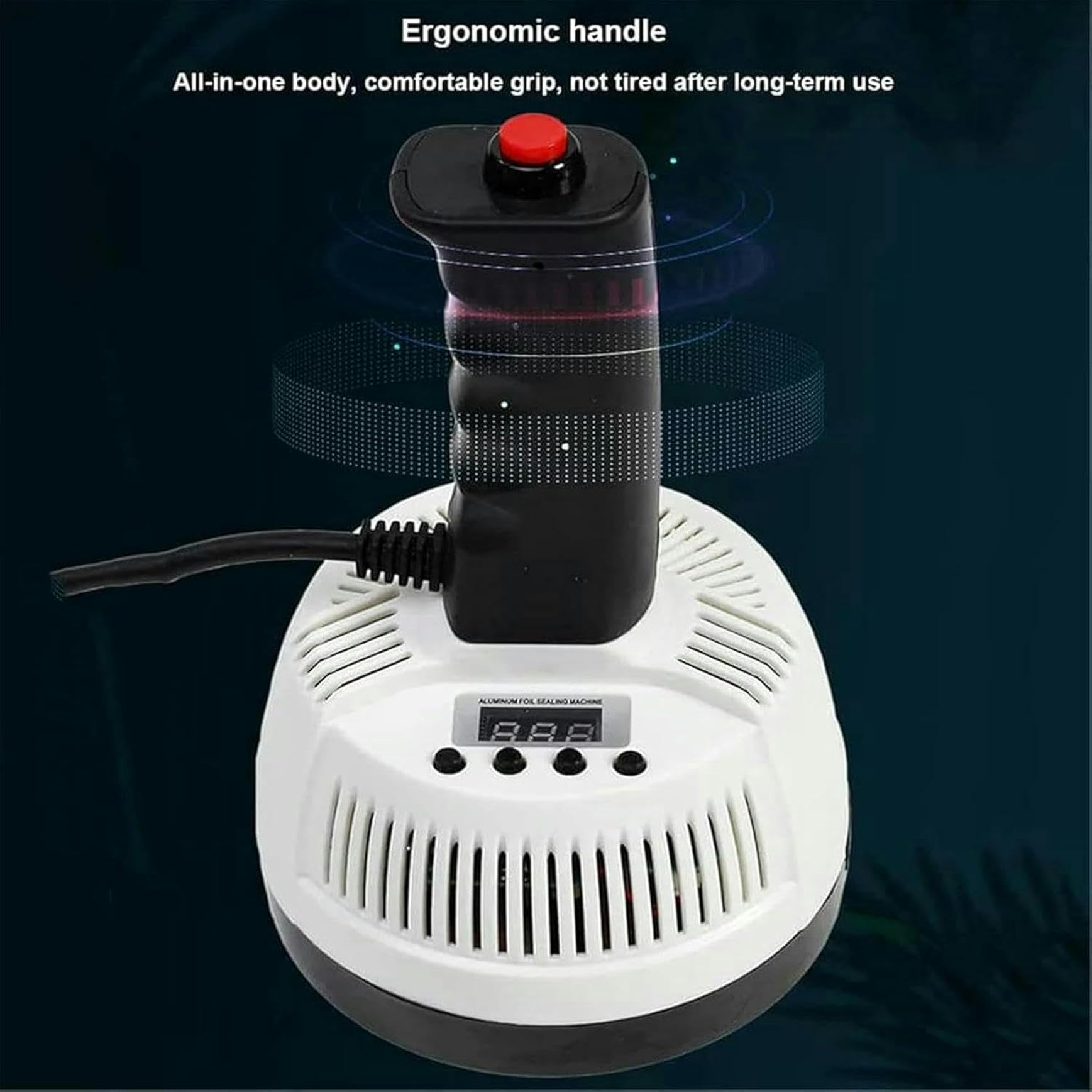 Electromagnetic Induction Sealing Machine, 20-80mm Handheld Aluminum Foil Sealing Machine, Plastic Glass Bottle Cap Automatic Sealer Manual electromagnetic Induction Sealer