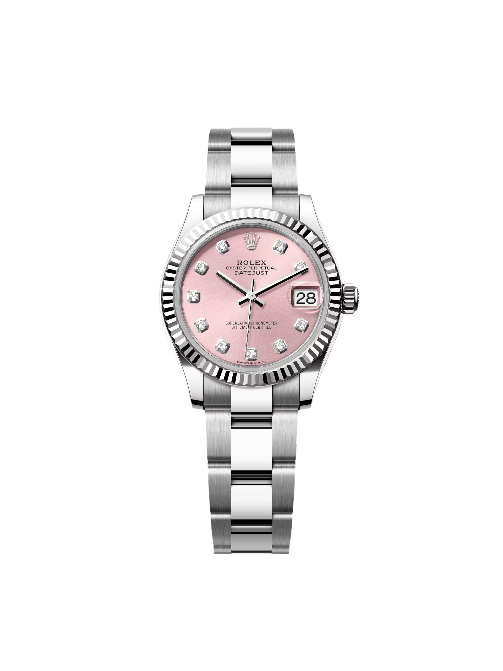 【Super Clone】RLX Datejust m278274-0031/0032 Pink 31mm Dial Oyster Watch