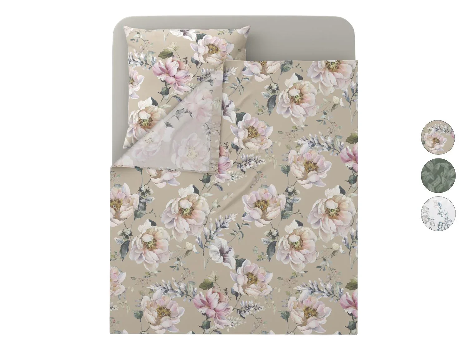 LIVARNO Parure de lit en satin, 3 pices