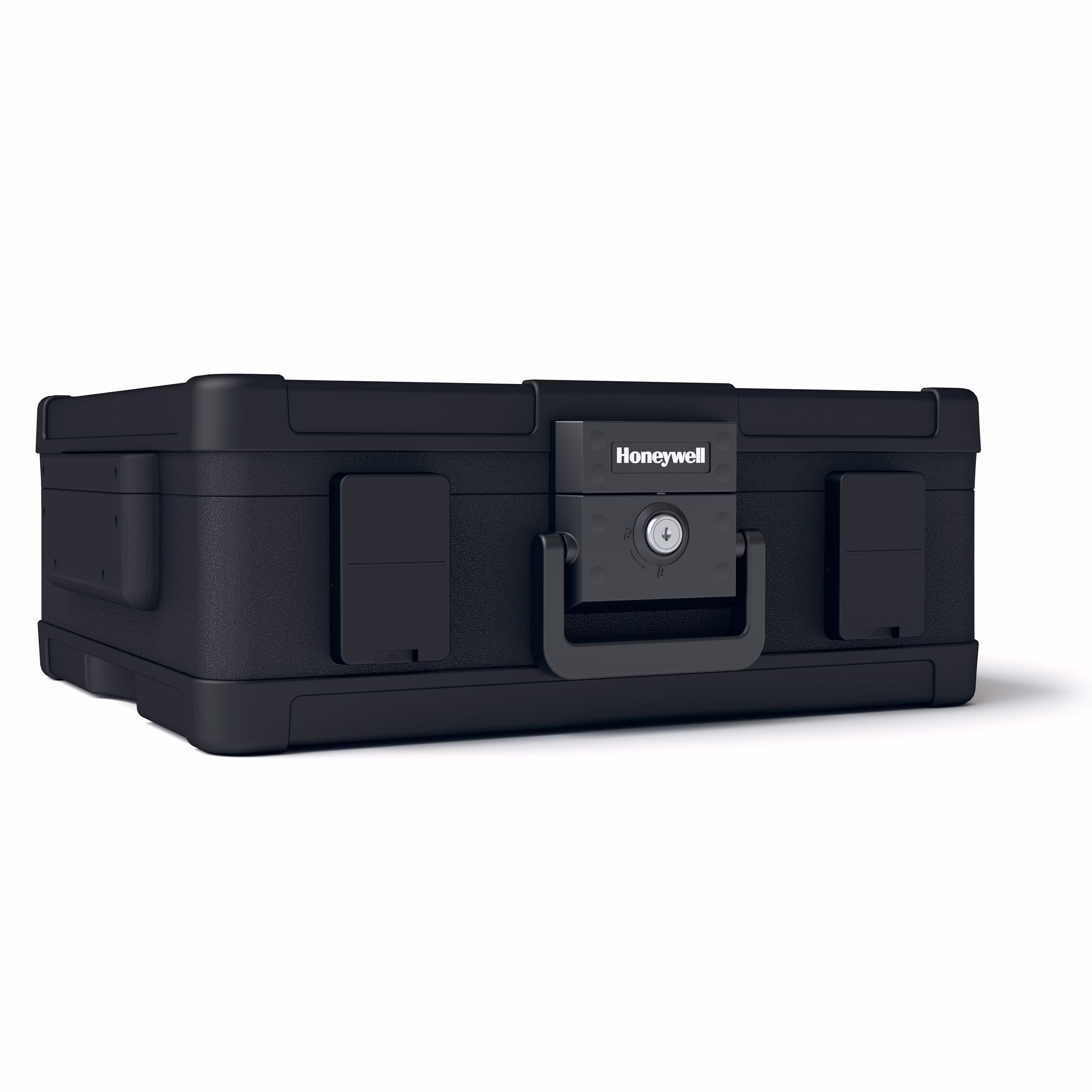 Premium Waterproof Fire Resistant Chest Safe, Key Lock, Large 0.39 cu ft, Black