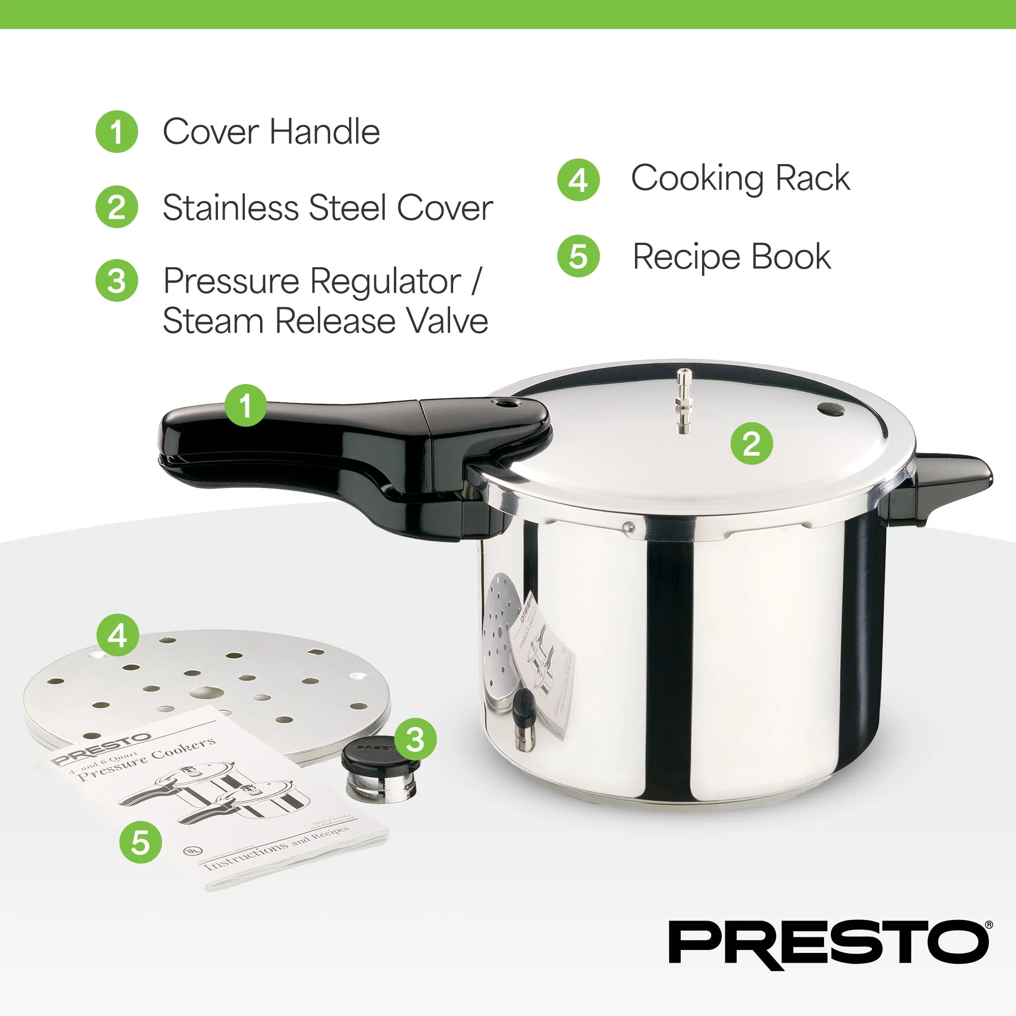 6 Quart Stainless Steel Pressure Cooker(6 qt) - Image 4