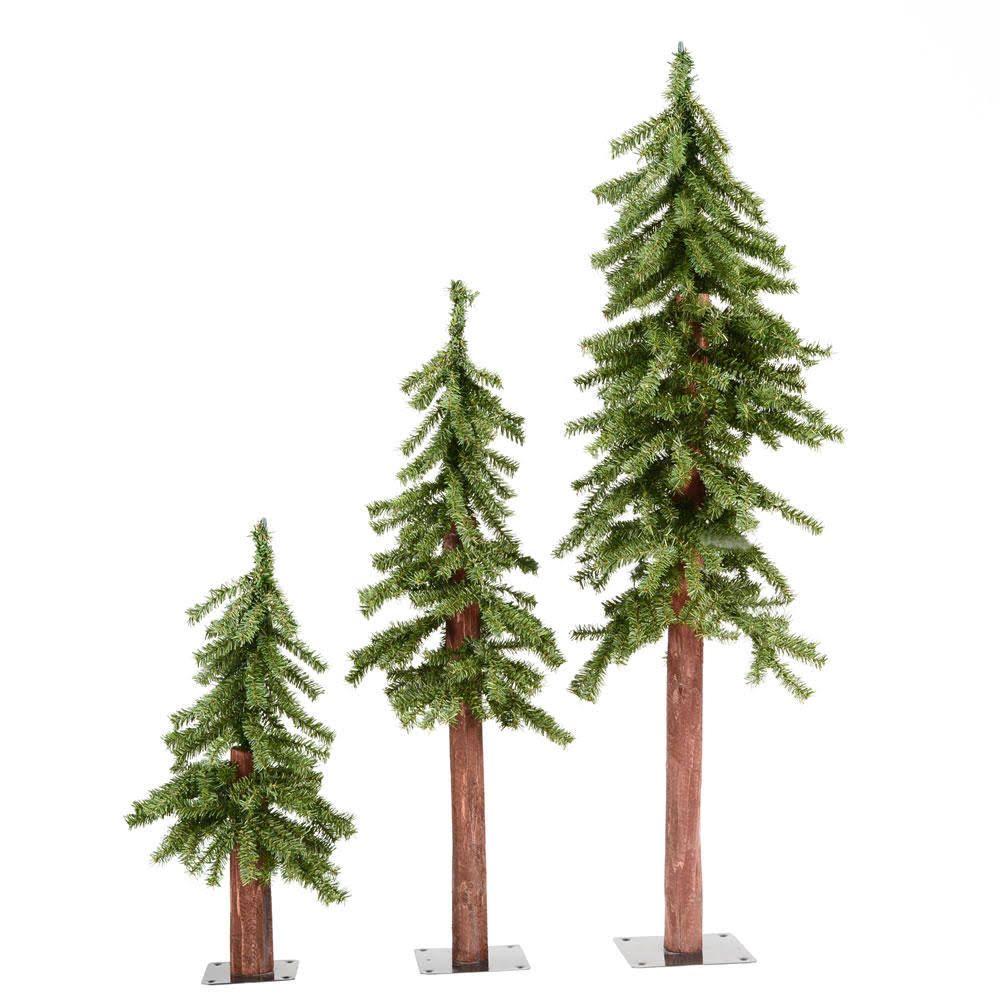 Vickerman 2' 3' 4' Unlit Natural Alpine Tree Set