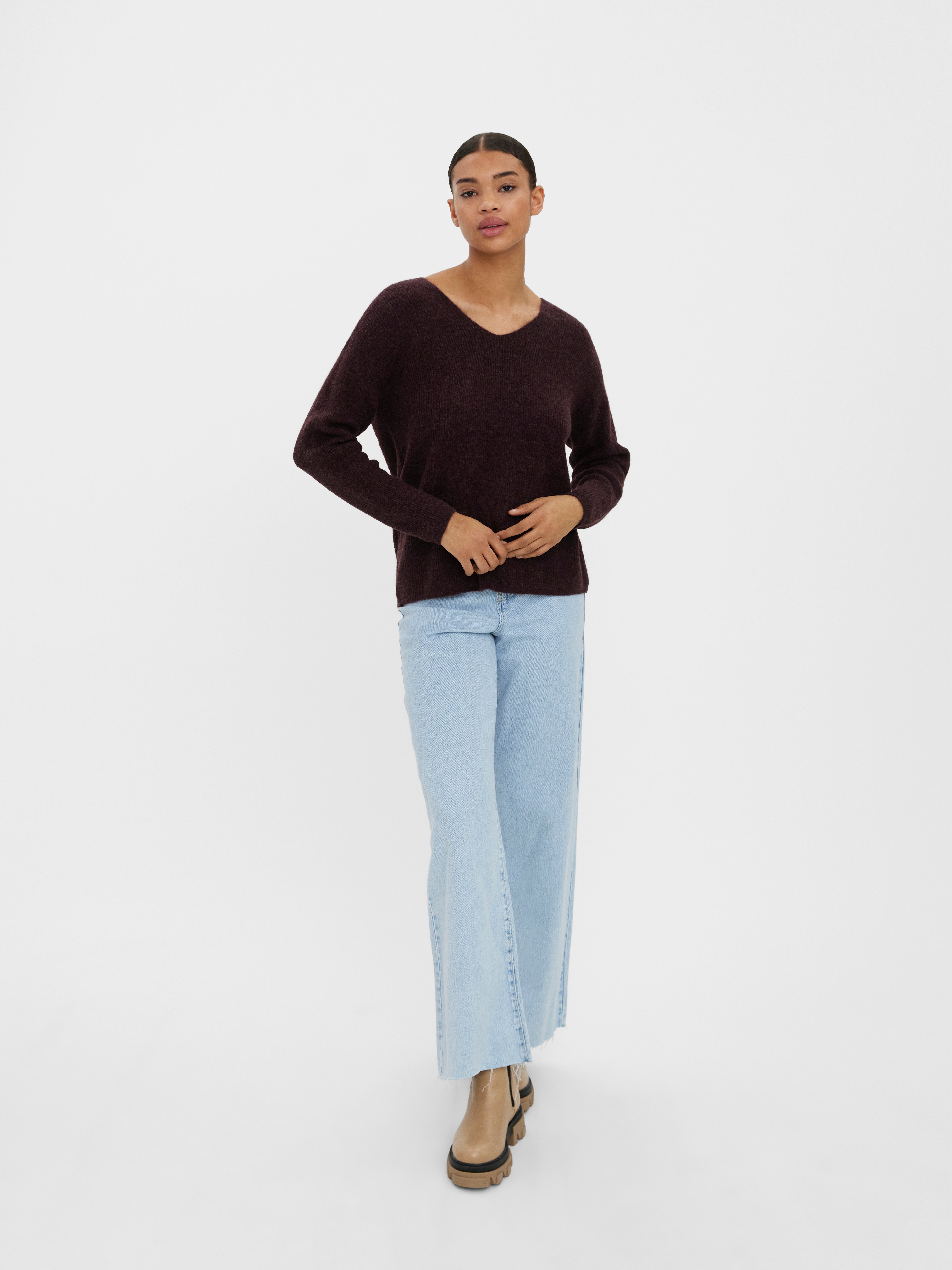 VERO MODA® VMCREWLEFILE Knitted pullover