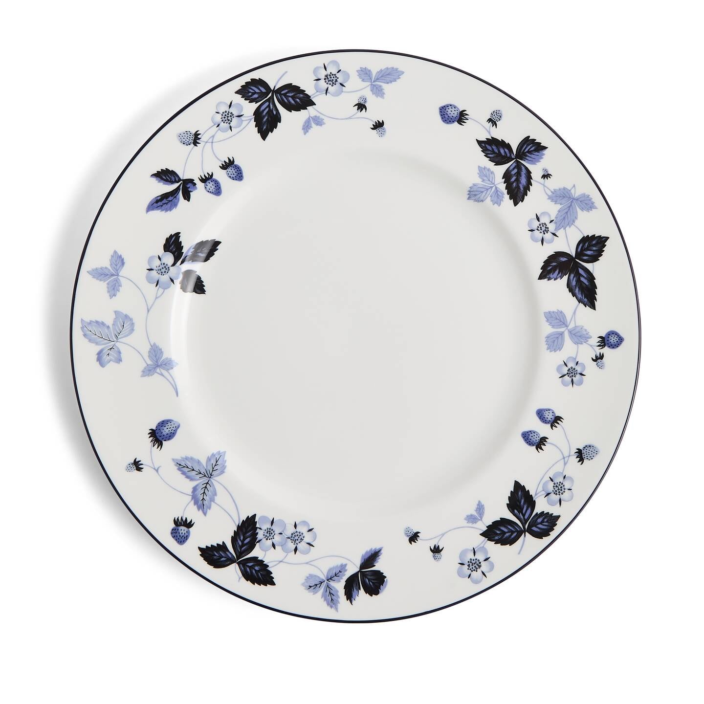Wild Strawberry Inky Blue Dinner Plate