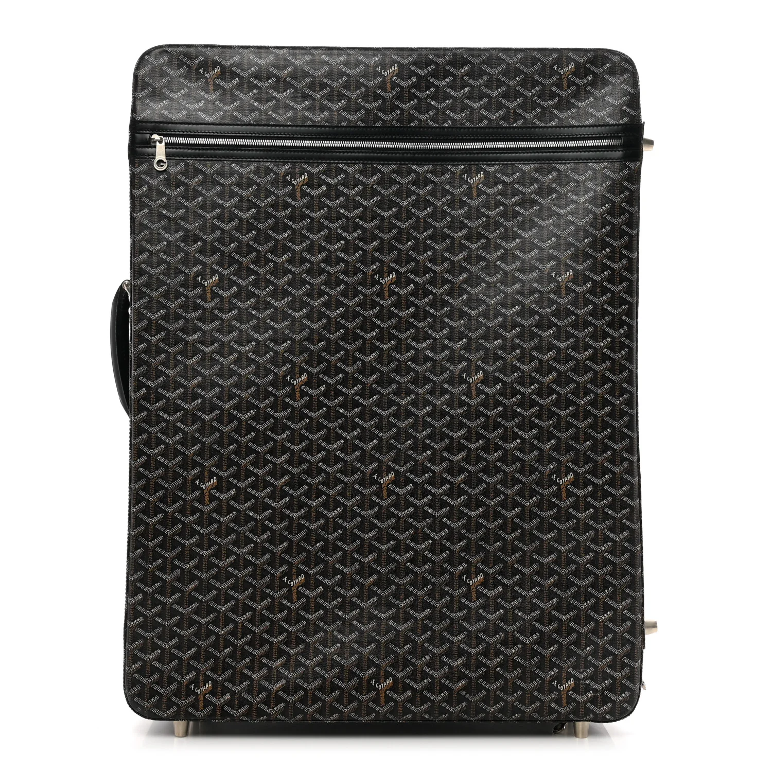 Goyardine Trolley Rolling Suitcase MM Black