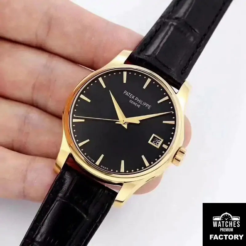 Patek Philippe Calatrava 5227 18K Yellow Gold Black Dial