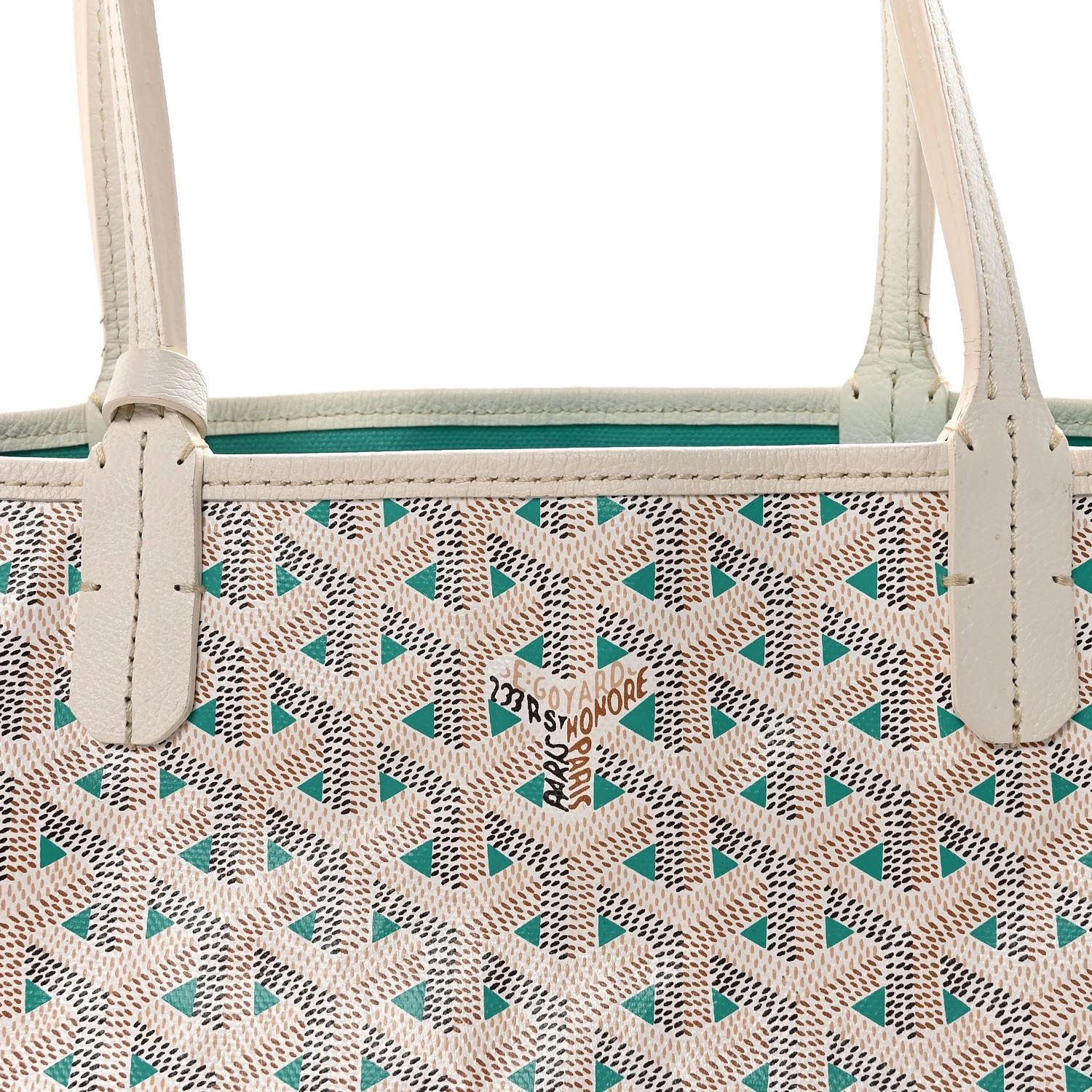 Goyardine Saint Louis Claire Voie PM White Opaline