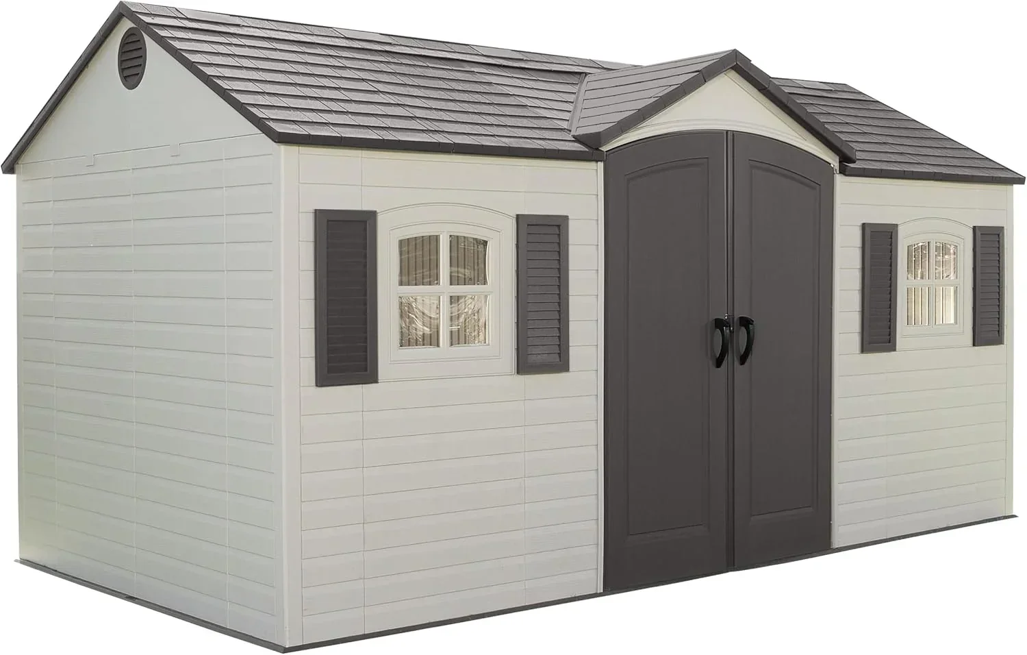 Abri de jardin Lifetime 6446, 2,44 m x 4,57 m, couleur sable du désert