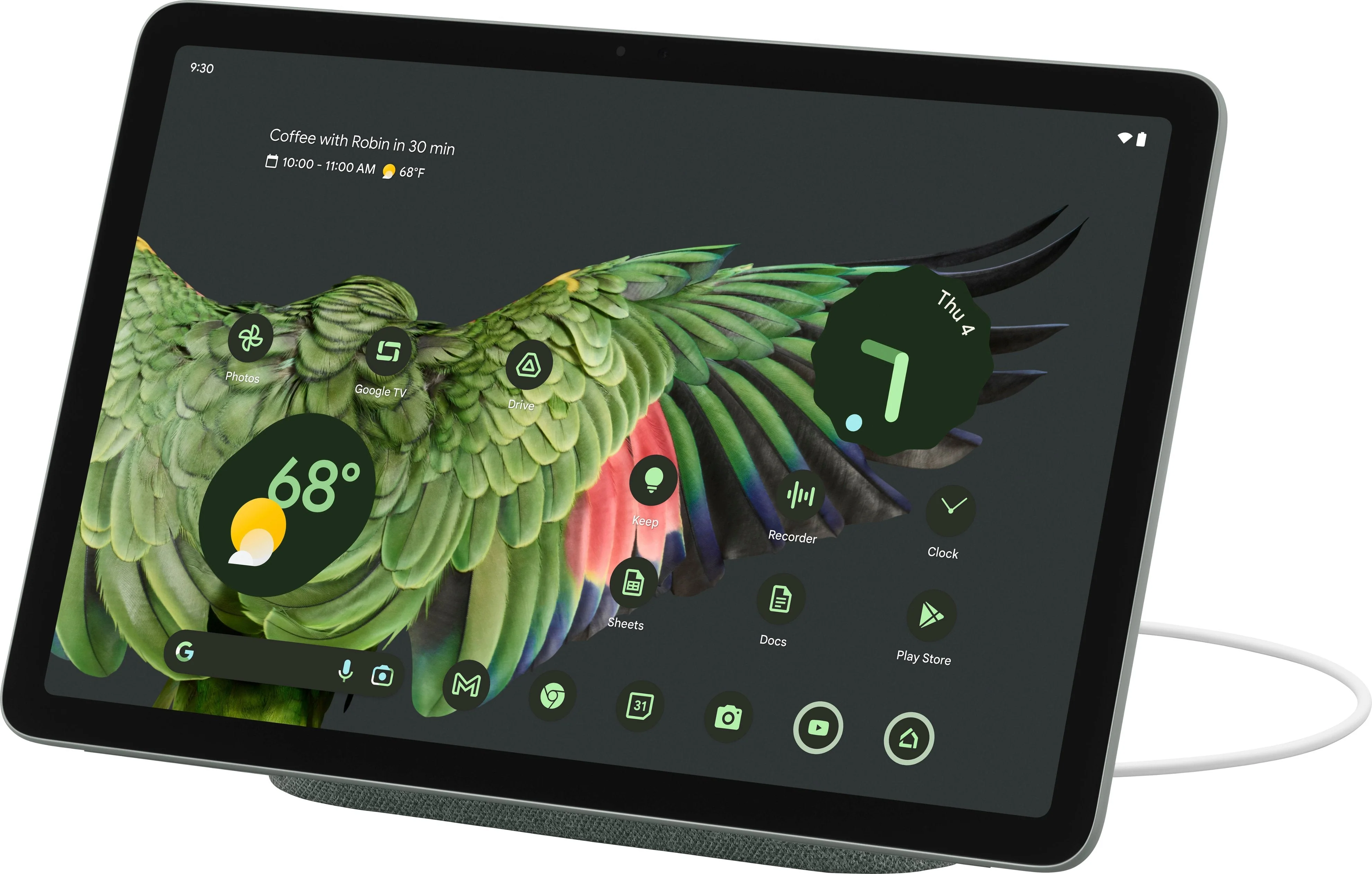 Google - Pixel Tablet with Charging Speaker Dock - 11 Android Tablet - 256GB - Wi-Fi - Hazel
