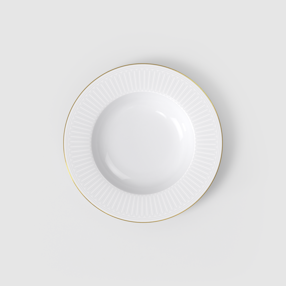 Chateau Septfontaines Soup bowl - White, 9.8'', Premium Bone Porcelain
