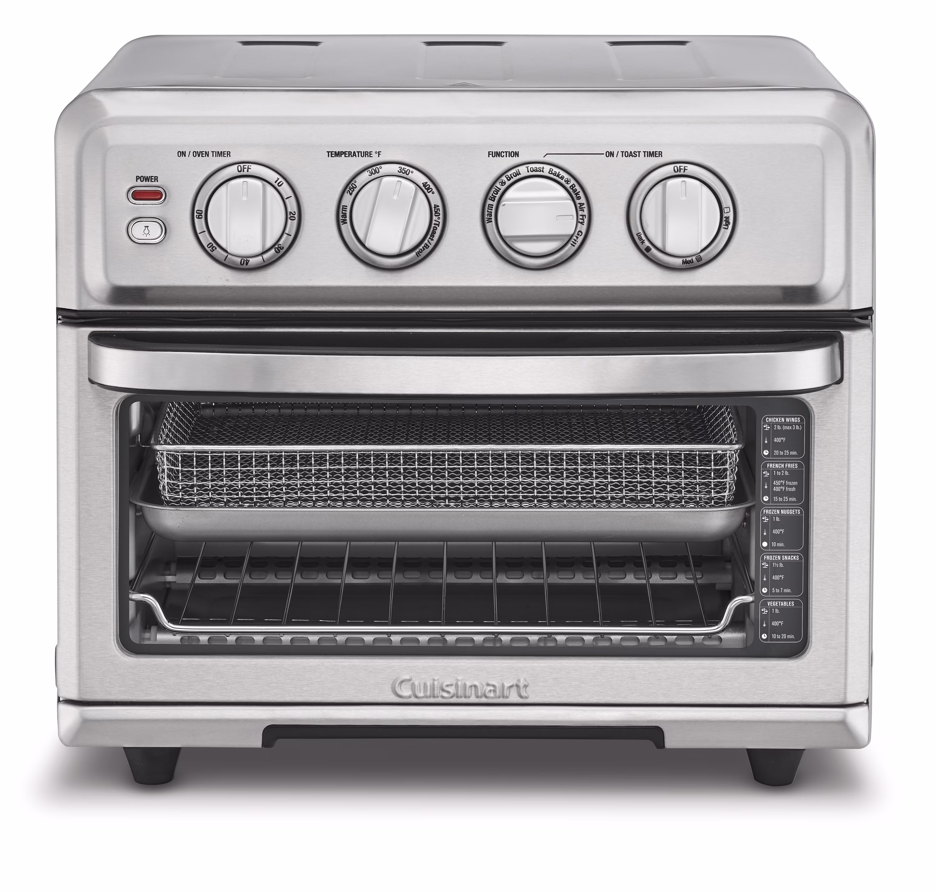 Cuisinart Airfryer Toaster Oven with Grill, Stainless, TOA - 70NAS