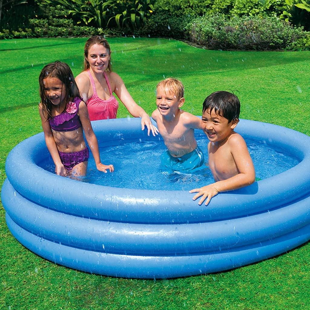 intex crystal blue pool 66" x 16" or 1.68m x 40cm for kids age 3+ 58446ep