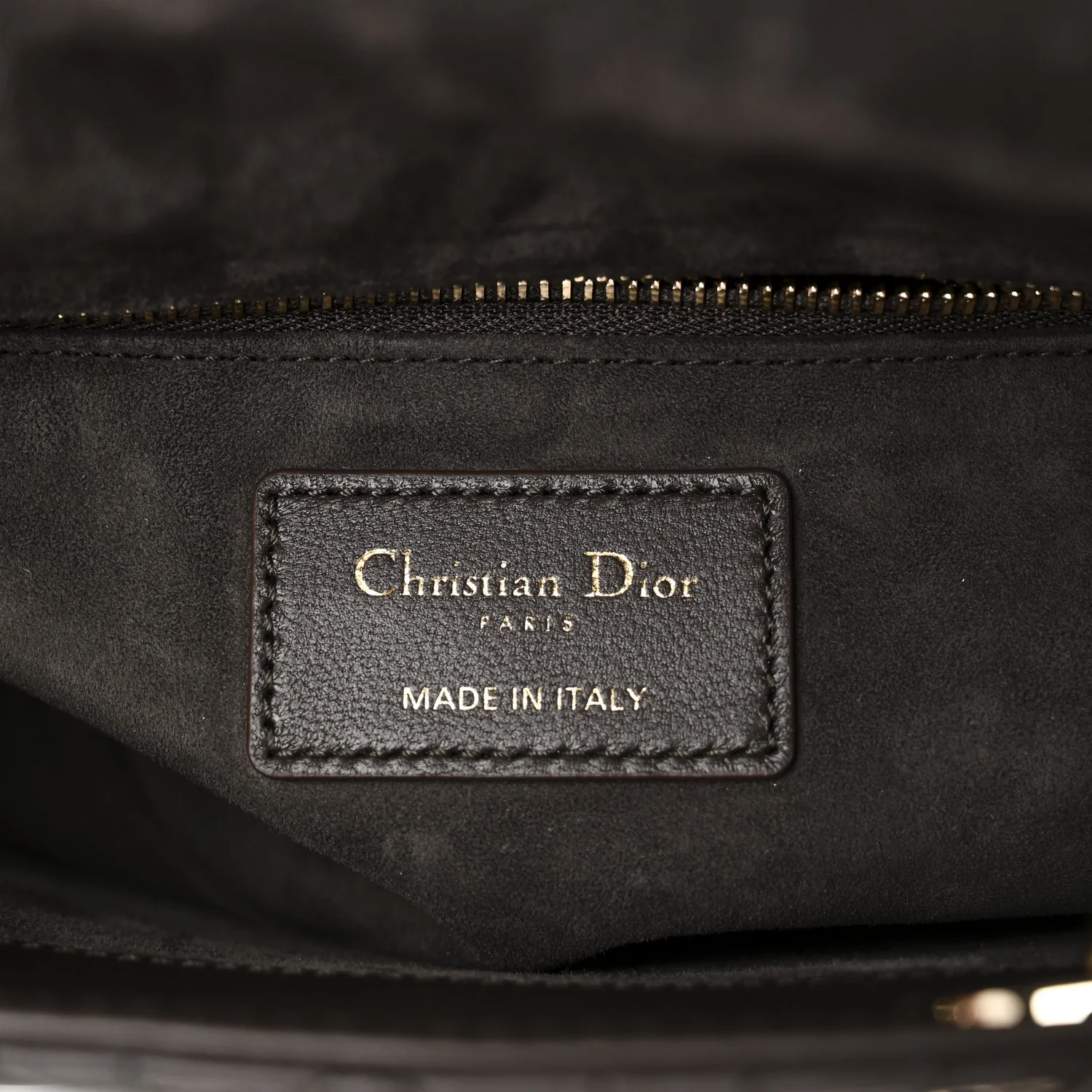 Lambskin Cannage Small My ABCDior Lady Dior Dark Brown