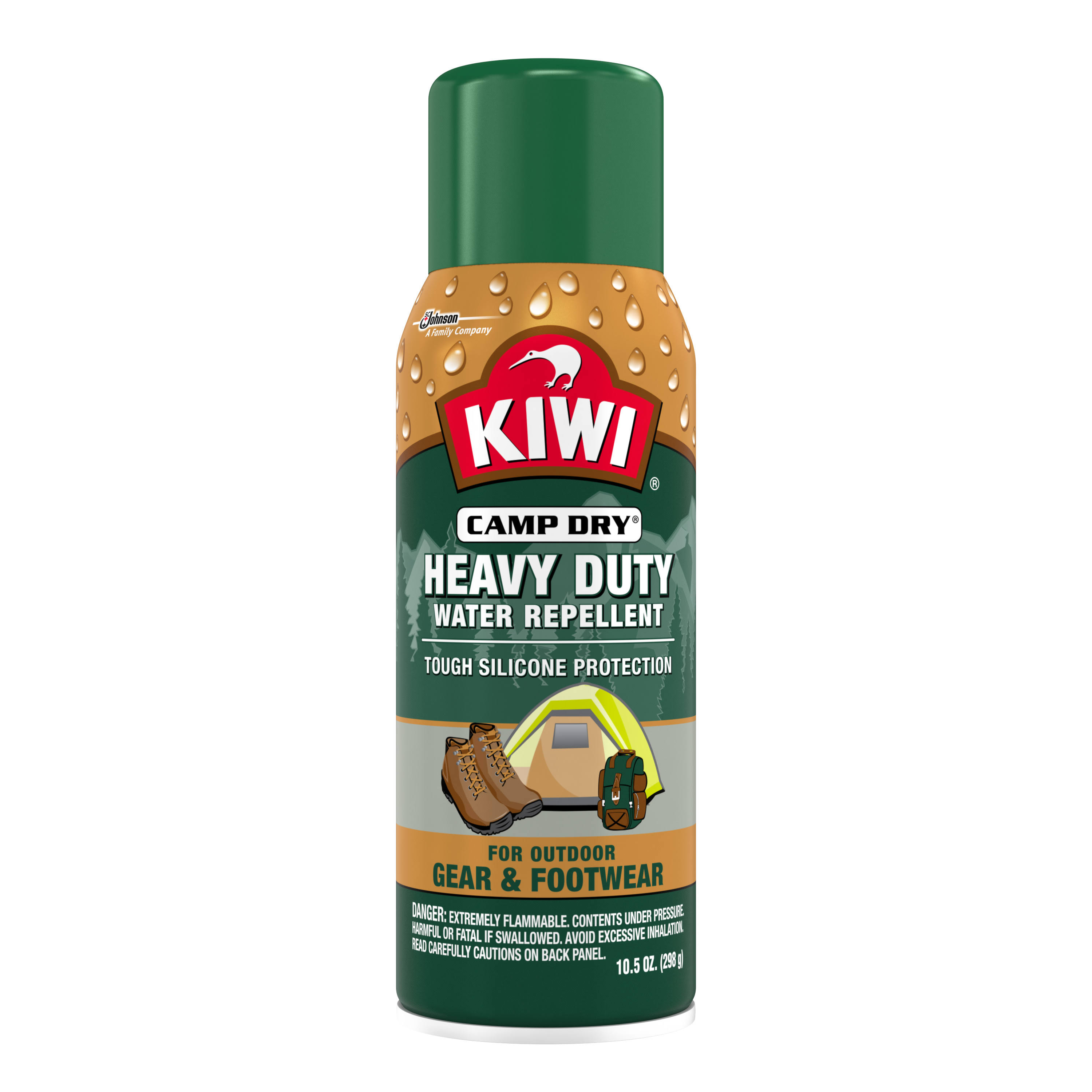 Kiwi Camp Dry Water Repellent, Heavy Duty, for Outdoor Gear & Footwear - 10.5 oz