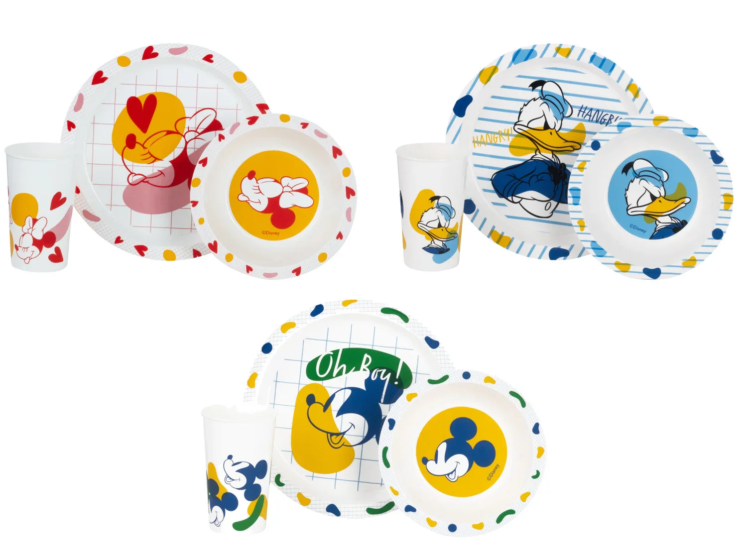 Set de petit-djeuner Disney, 3 pices