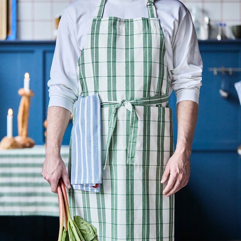 Chef forkle 87 cm grønn/hvit