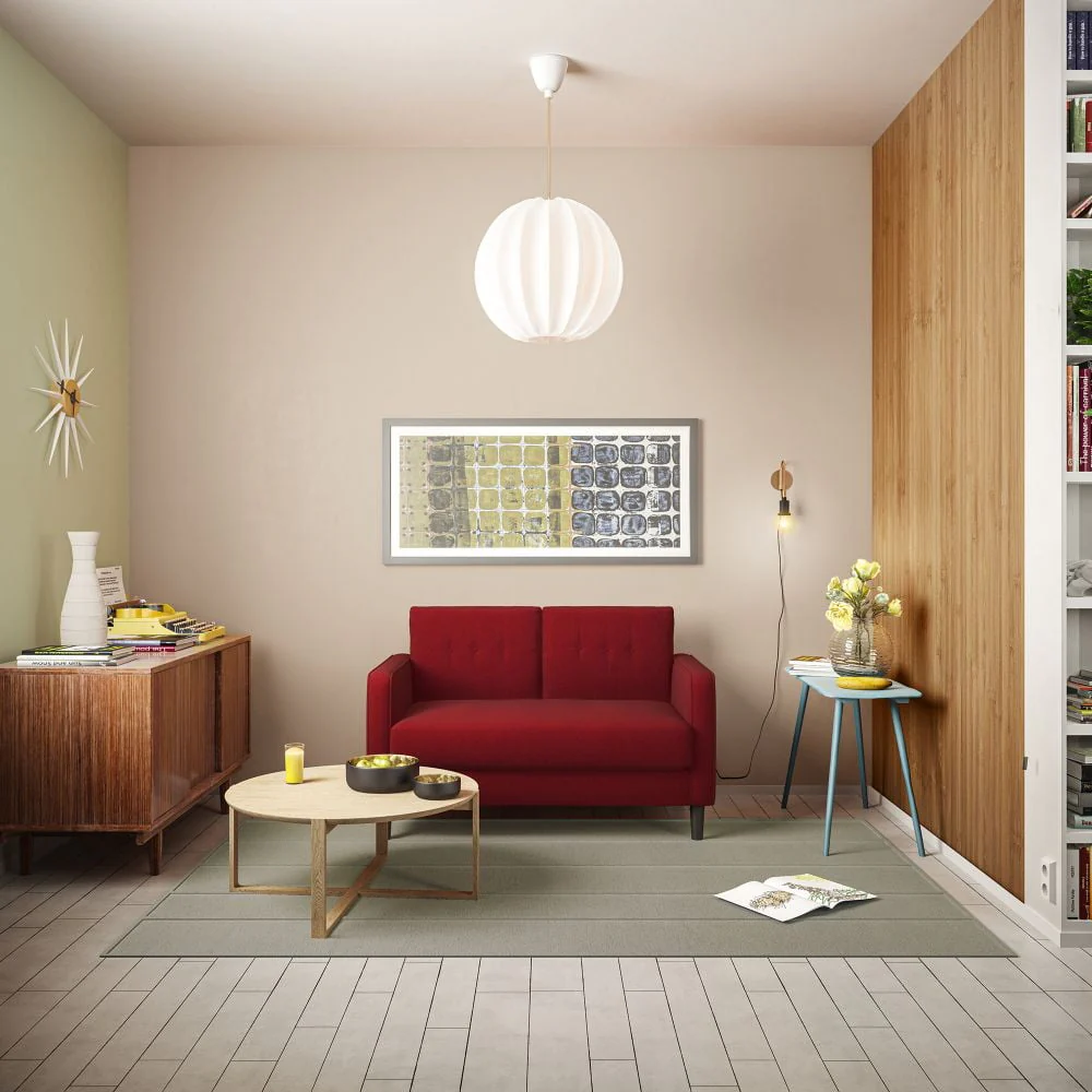 Mikhail 2 Seater Loveseat, Ruby Red Image 6
