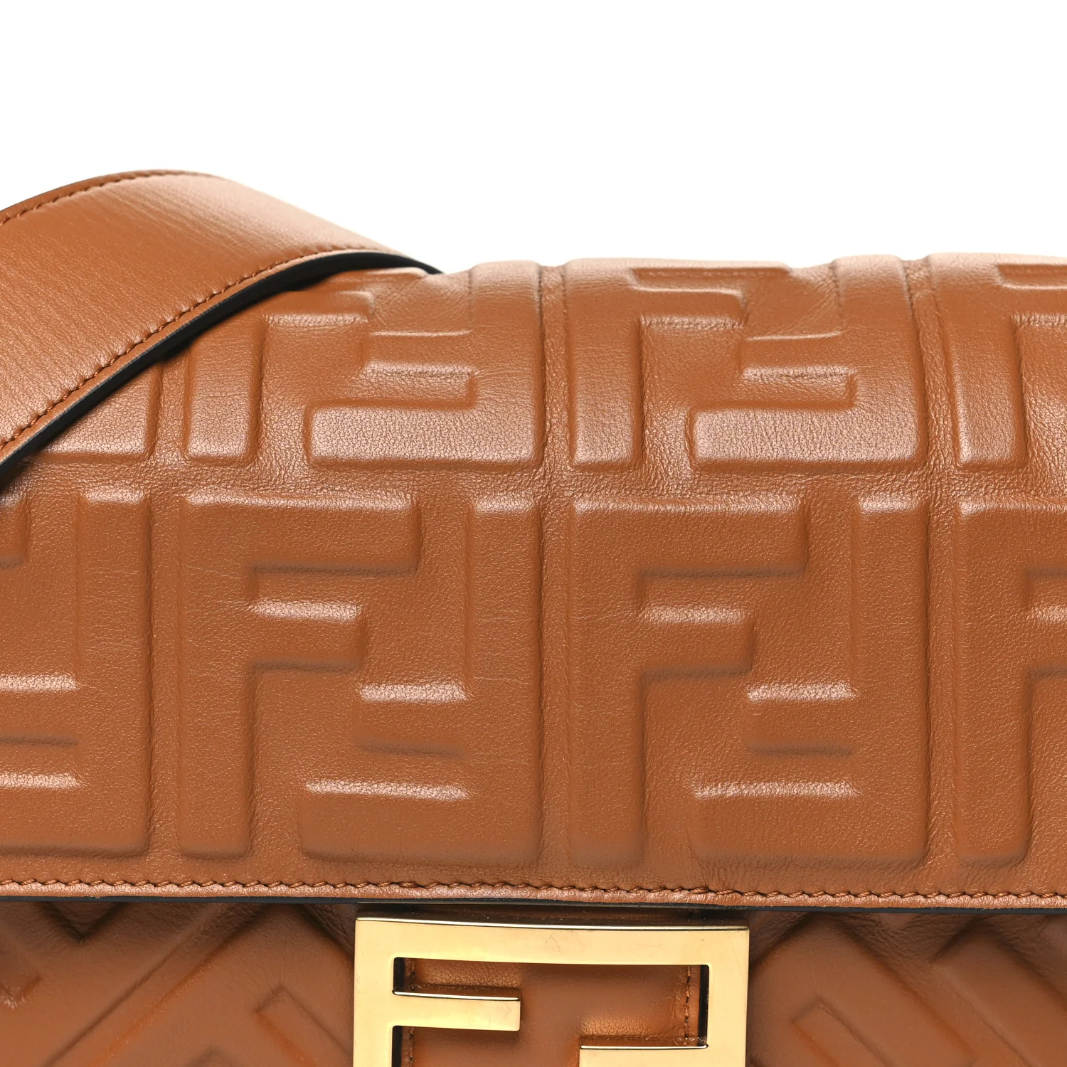 Nappa FF 1974 Embossed Baguette Coloniale