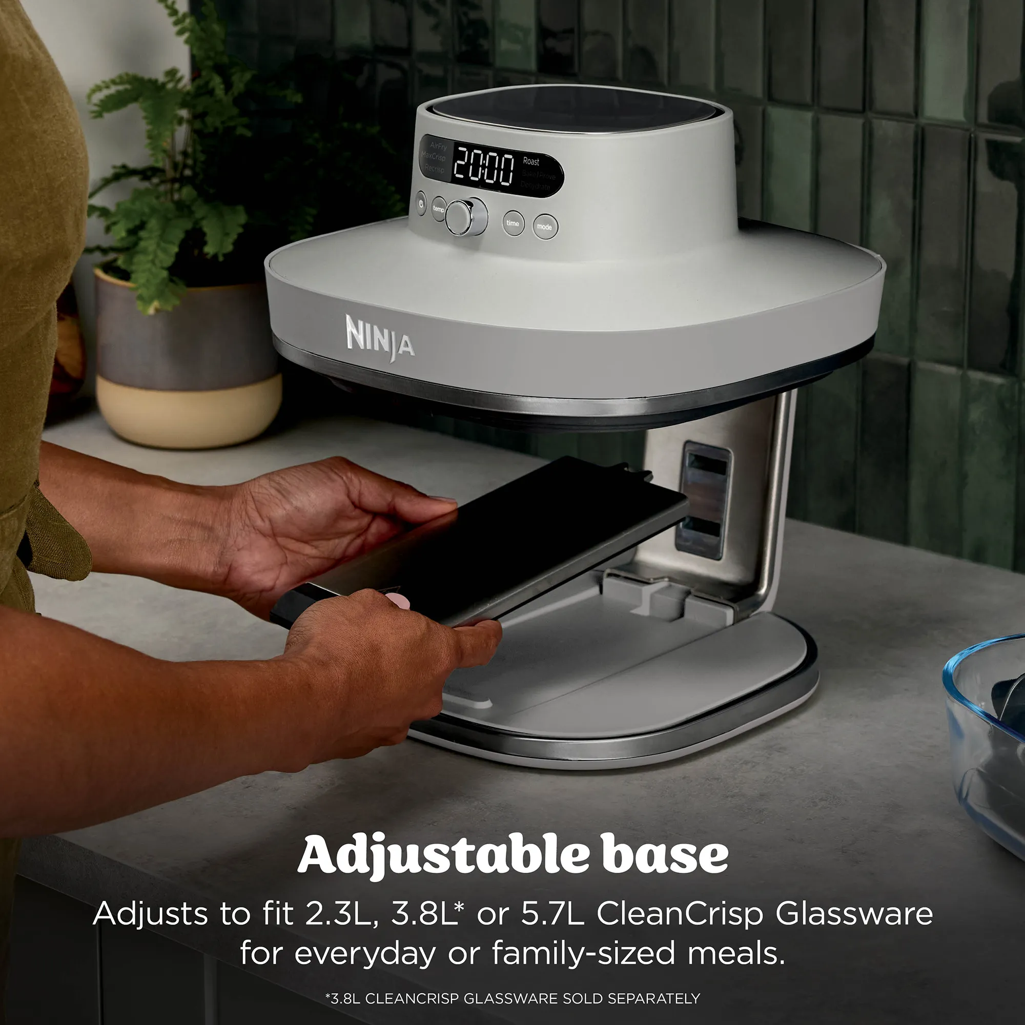 Ninja Crispi Pro 6-in-1 Countertop Glass Air Fryer