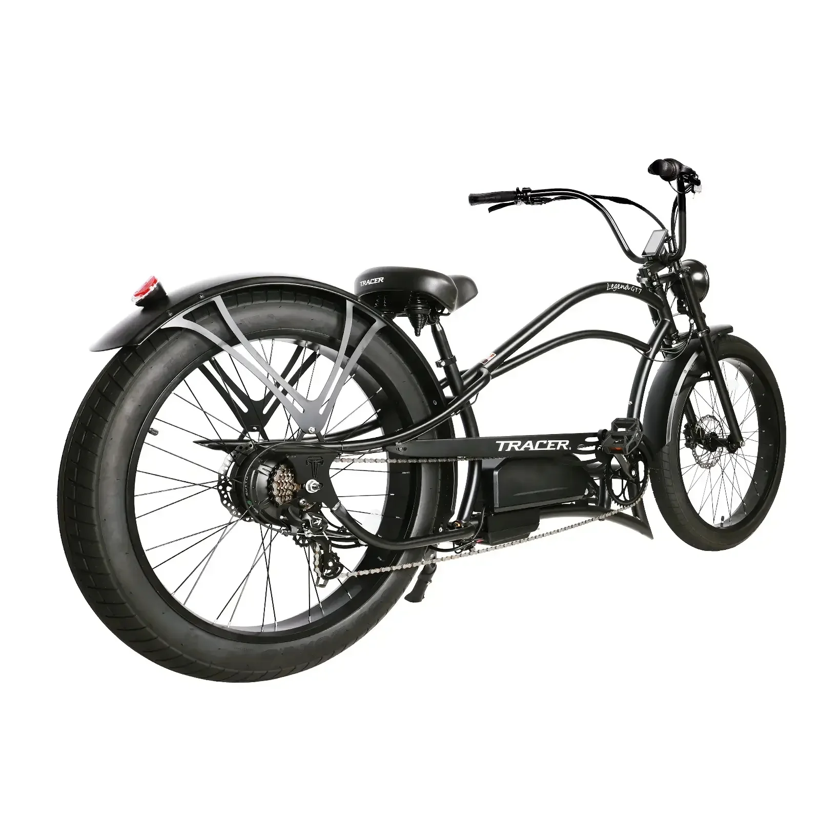 Legend GT7 Cruiser Chopper E-bike, 1000W Motor, 7 Speed, Disc Brake, for Men, Matte Black - Image 4