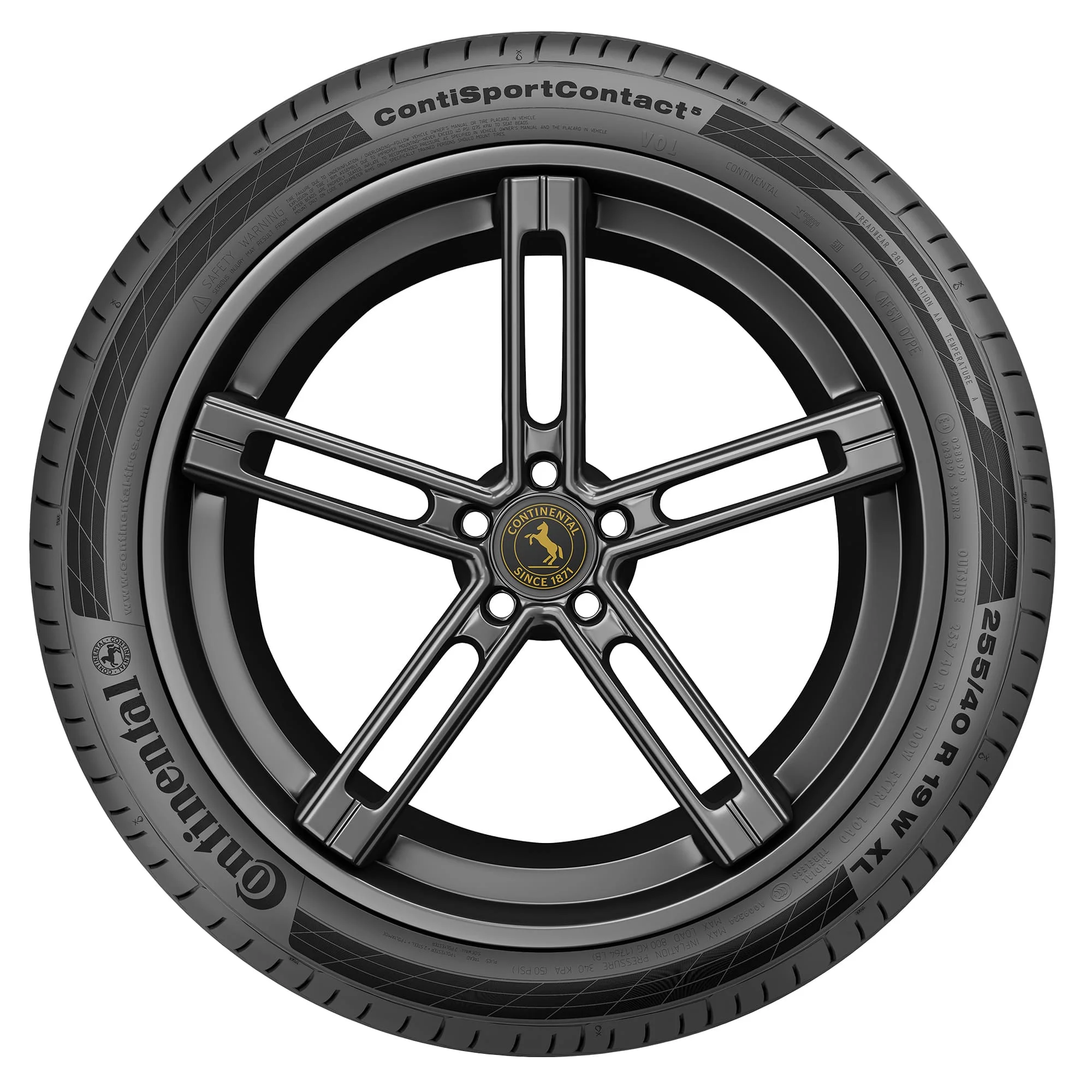 ContiSportContact 5 UHP Summer 225/45R18 95Y XL Passenger Tire - Image 3