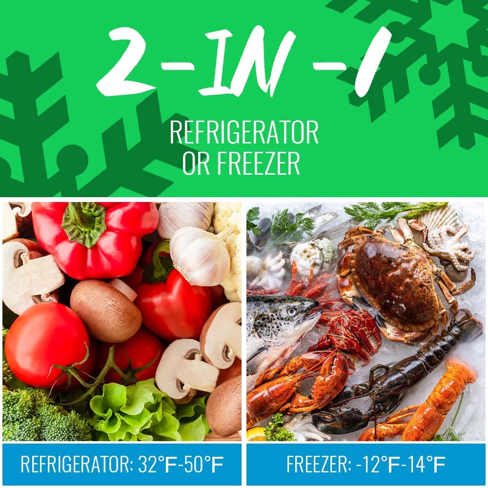 3.5 Cu. ft Chest Freezer Small Freezers with Top Open Door Freestanding Black(3.5 CU.FT/Black) - Image 2
