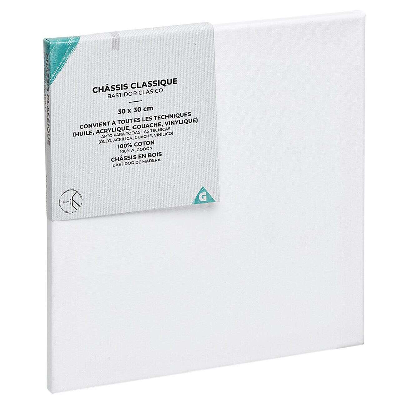 Châssis blanc 30x30cm