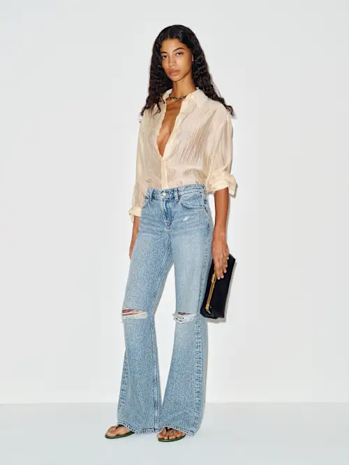 Cary Low Rise Slouchy Wide Leg Jeans