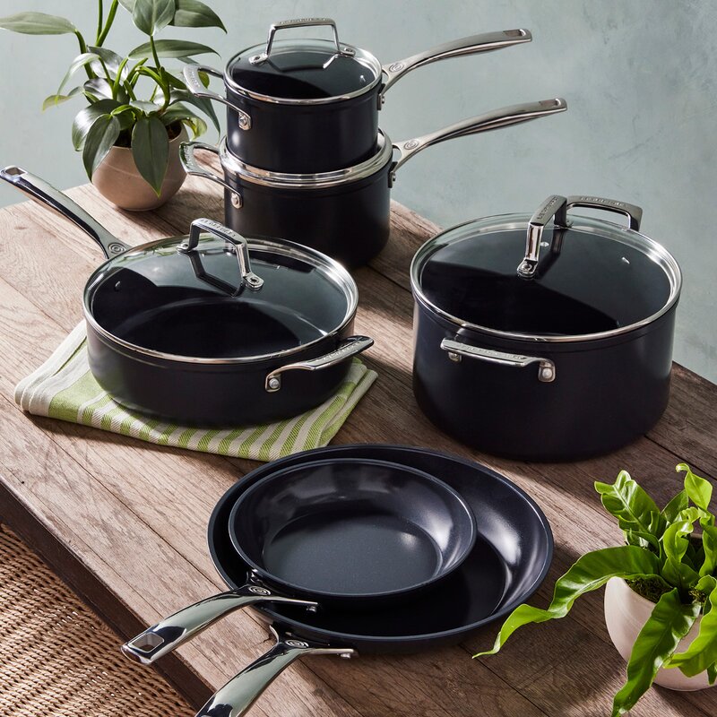 ENSC traktørpanne med glasslokk 4L 26 cm black