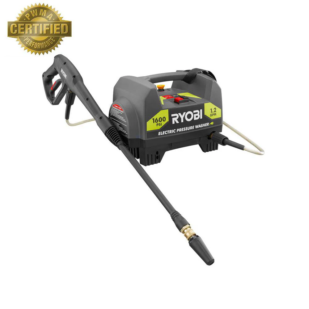 Ryobi 1, 600 - PSI 1.2 - GPM Electric Pressure Washer RY141612