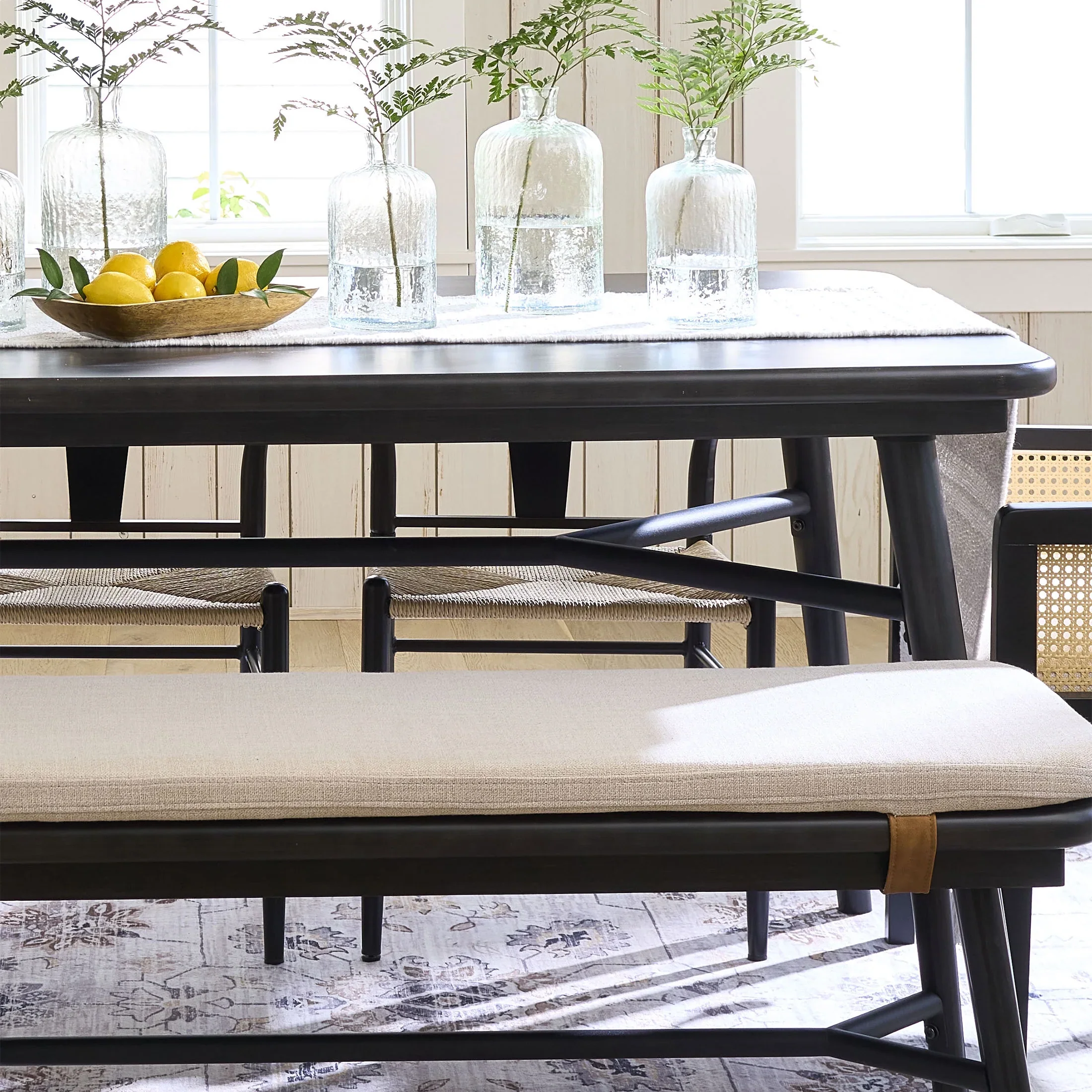 Better Homes & Gardens Springwood Dining Bench, Natural Finish
