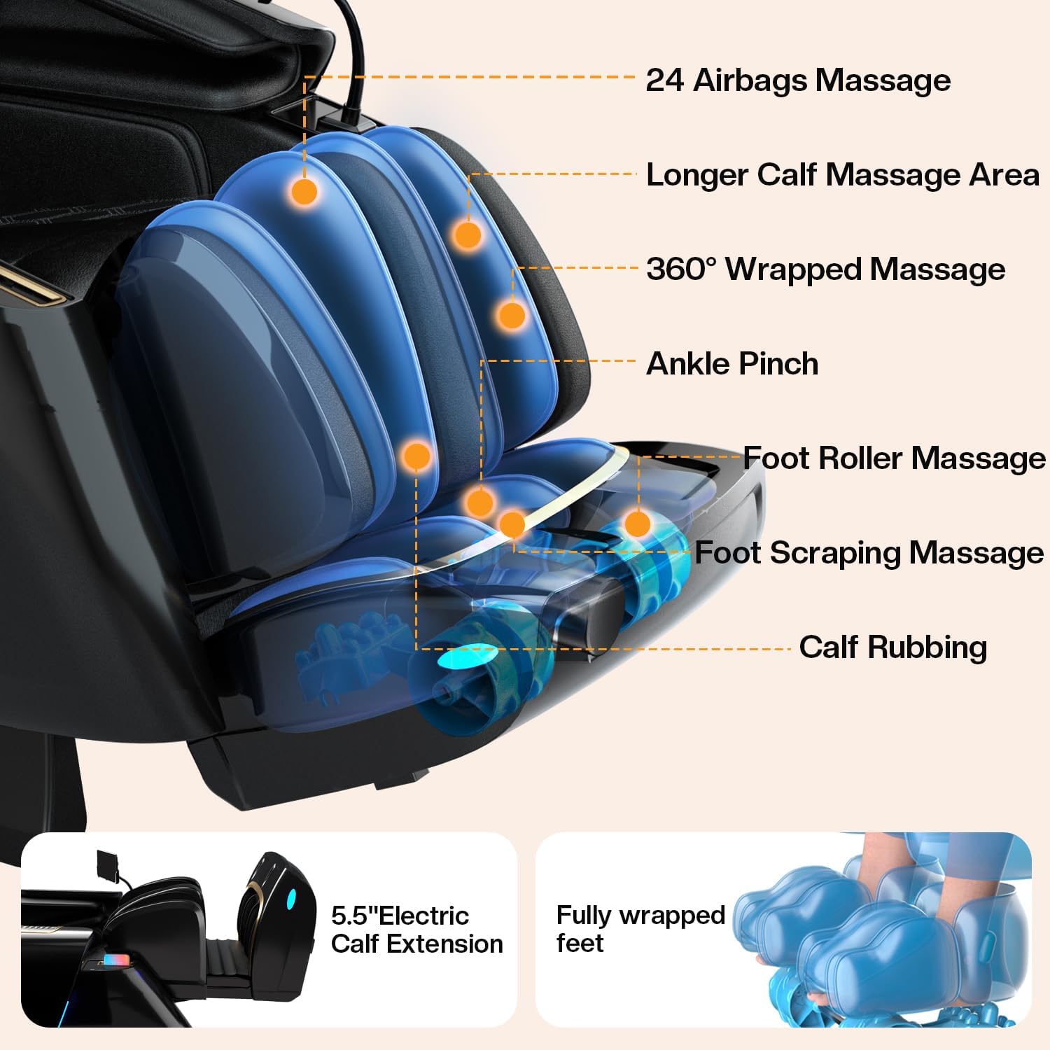 4D Zero Gravity Massage Chair 52